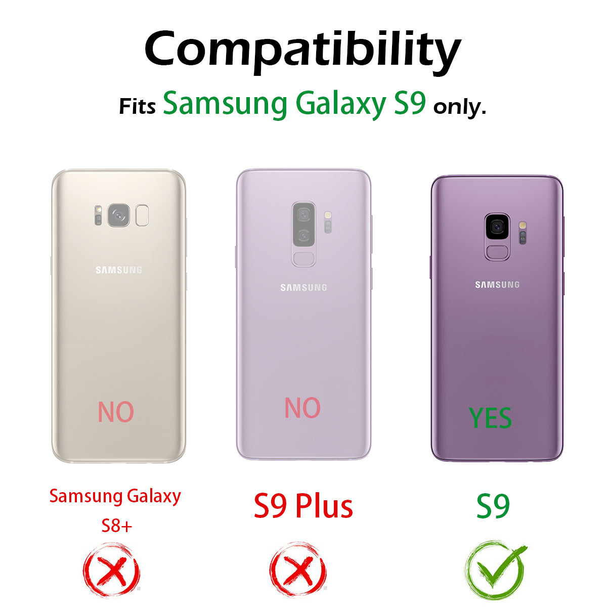 Dexnor Case for Samsung Galaxy S9 with Screen Protector Electroplated Frame Clear Back Cover Rugged 360 Full Body Protective Shockproof Heavy Duty Bumper