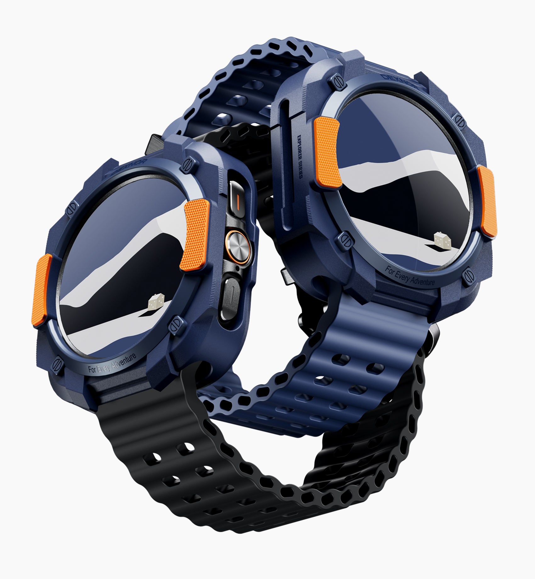 Dexnor Case for Samsung Galaxy Watch Ultra 47mm 2025 Durable Shockproof TPU Bumper Cover for Outdoor Adventure