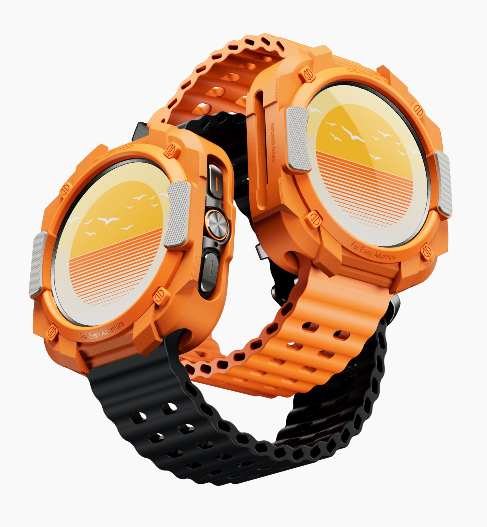 Dexnor Case for Samsung Galaxy Watch Ultra 47mm 2025 Durable Shockproof TPU Bumper Cover for Outdoor Adventure