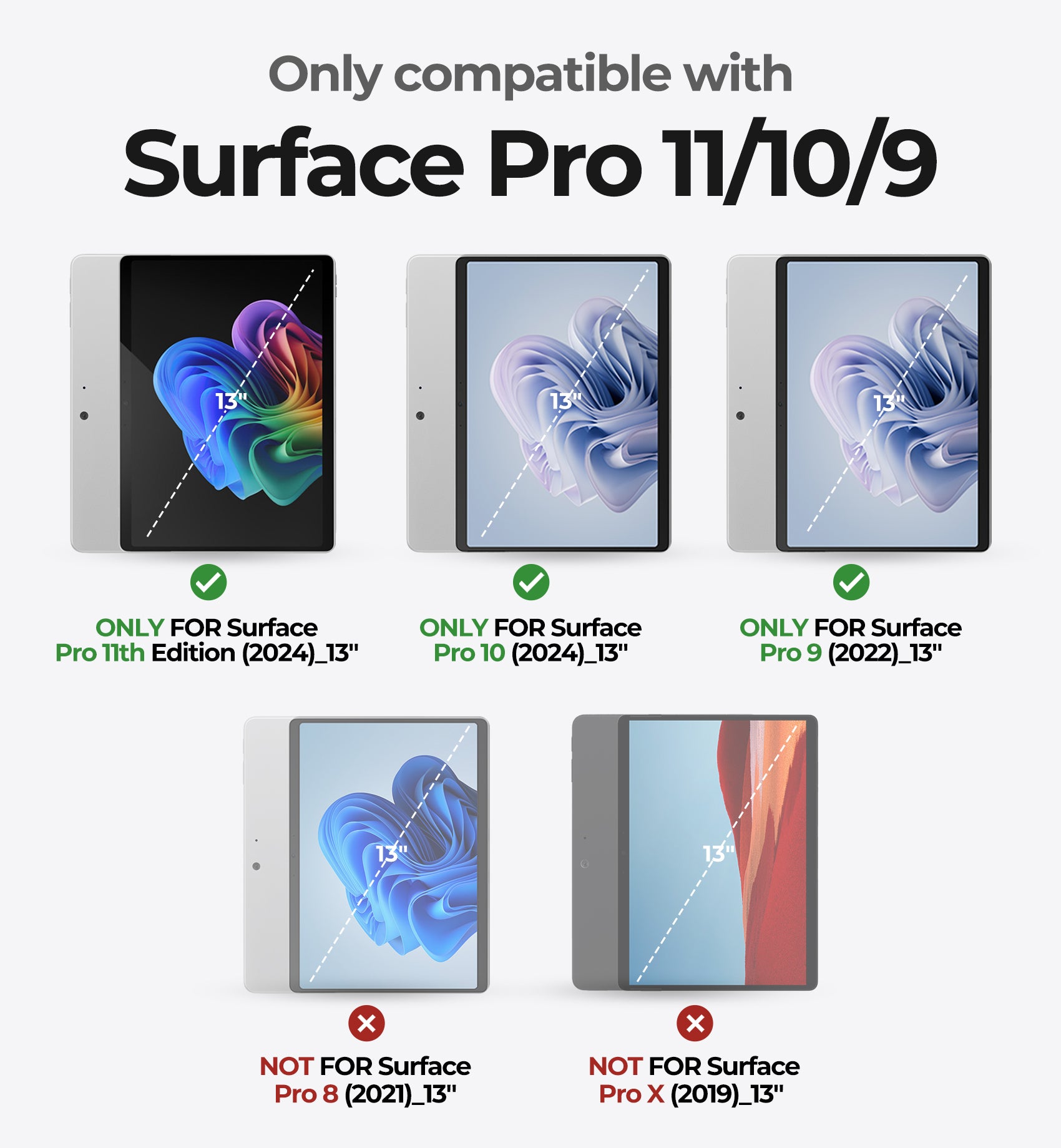 Dexnor Magic-Style Keyboard Case for Microsoft Surface Pro 9 with Detachable Magnetic Cover Floating Cantilever Stand Multi-Touch Trackpad Backlit Stylus Holder