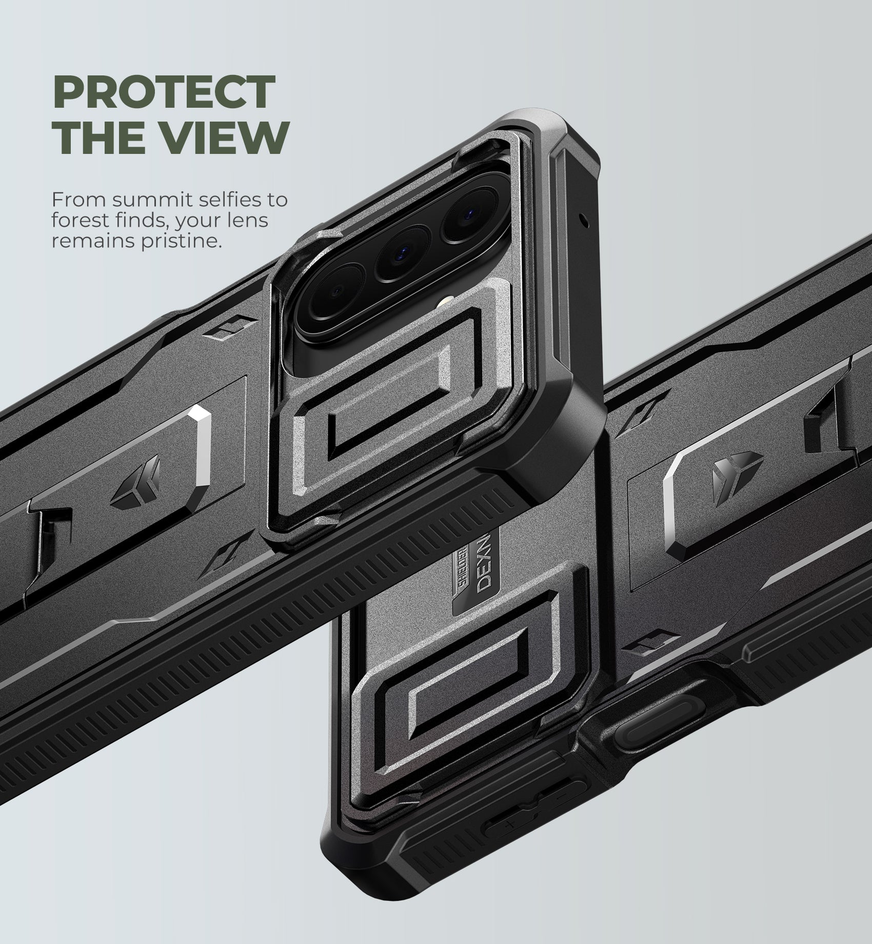 Dexnor Case for Samsung Galaxy A27 5G 2 Front Frame Built-in Magnetic Slide Camera Cover Kickstand Heavy Duty Protection Shockproof Cover with Screen Protector 6.7 inch