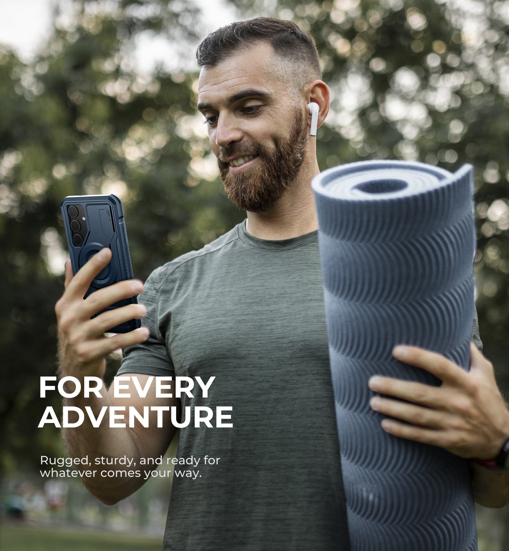 Dexnor Case for Samsung Galaxy S24 Plus with Kickstand 2 Front Frames Built-in Screen Protector Compatible with Magsafe Magnetic Bumper Rugged Shockproof Full-Body Protective Cover