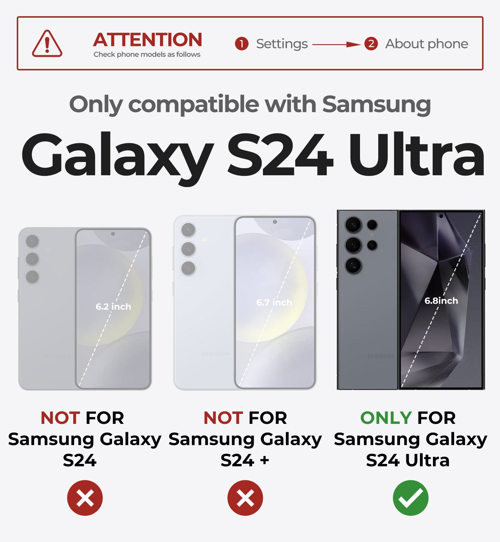 Dexnor Magnetic Case for Samsung Galaxy S24 Ultra Compatible with Magsafe 2 Front Frames Built-in Screen Protector Bumper Rugged Shockproof Full-Body Protective Cover with Kickstand