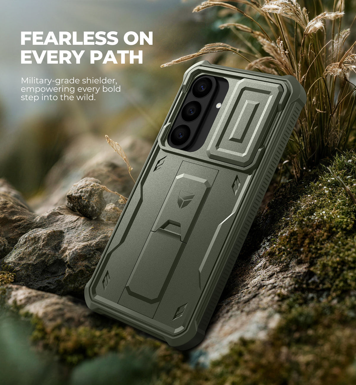 Dexnor Case for Samsung Galaxy S26 FE with Camera Cover Adjustable Kickstand Screen Protector Compatible with MagSafe Rugged Full-body Shockproof Bumper Magnetic Protective Cover