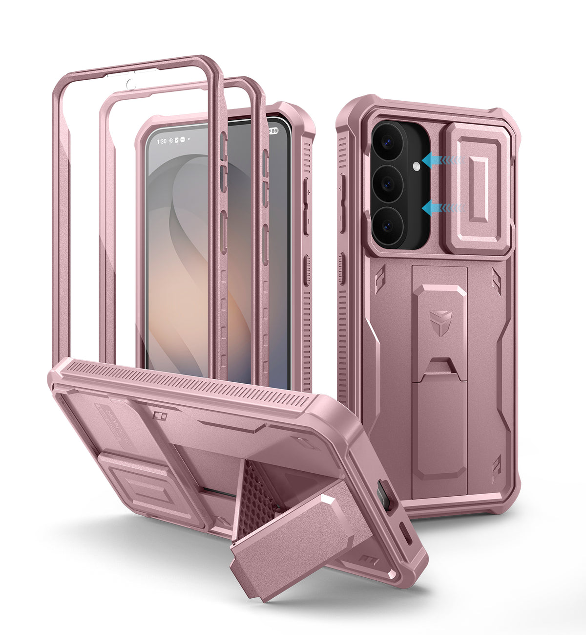 Dexnor Case for Samsung Galaxy S26 FE with Camera Cover Adjustable Kickstand Screen Protector Compatible with MagSafe Rugged Full-body Shockproof Bumper Magnetic Protective Cover