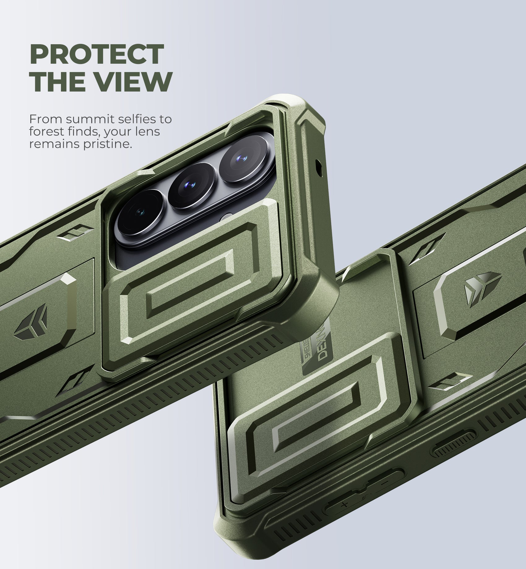 Dexnor Case for Samsung Galaxy S26 with Upgraded Slide Camera Cover 2 Front Frames Built-in Screen Protector Kickstand Heavy-Duty Rugged Case Full-Body Protective Cover 2026