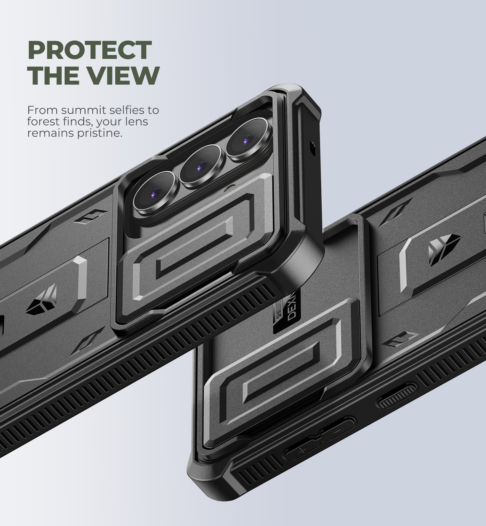 Dexnor Case for Samsung Galaxy S26 Plus with Upgraded Slide Camera Cover 2 Front Frames Built-in Screen Protector Kickstand 2026