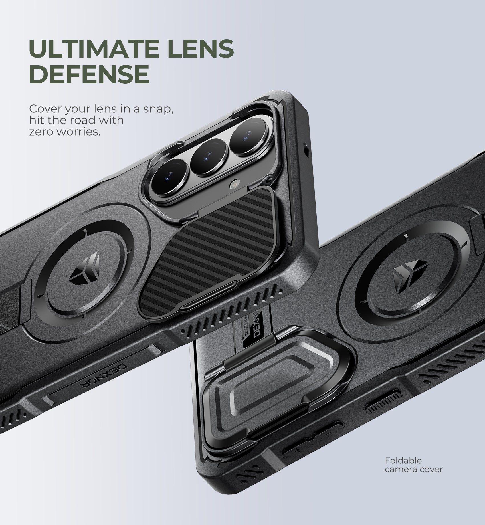 Dexnor Case for Samsung Galaxy S26 Plus with Camera Cover Adjustable Kickstand Screen Protector Compatible with MagSafe Rugged Shockproof Bumper Magnetic Protective Cover 2026