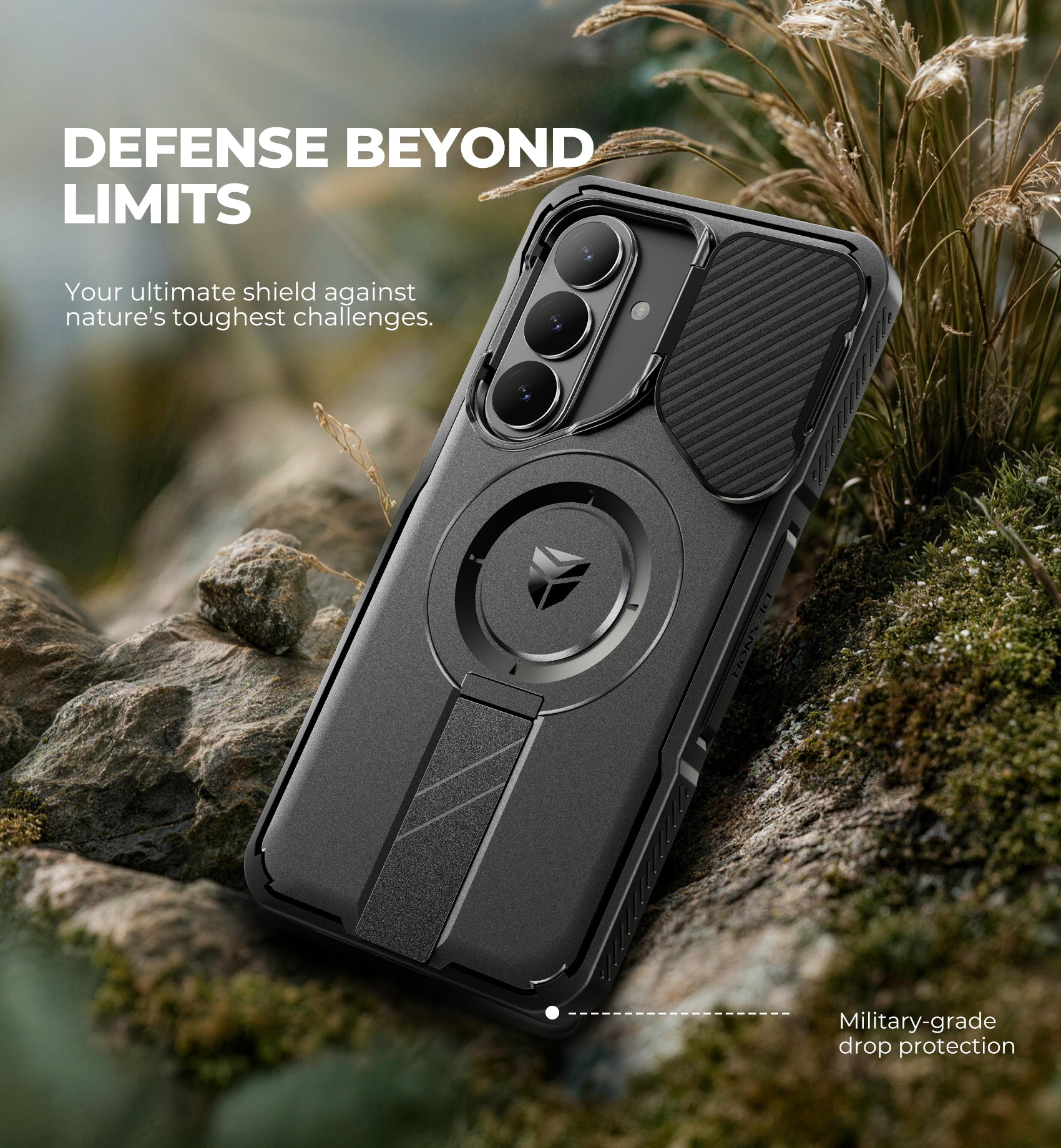 Dexnor Case for Samsung Galaxy S26 Plus with Camera Cover Adjustable Kickstand Screen Protector Compatible with MagSafe Rugged Shockproof Bumper Magnetic Protective Cover 2026