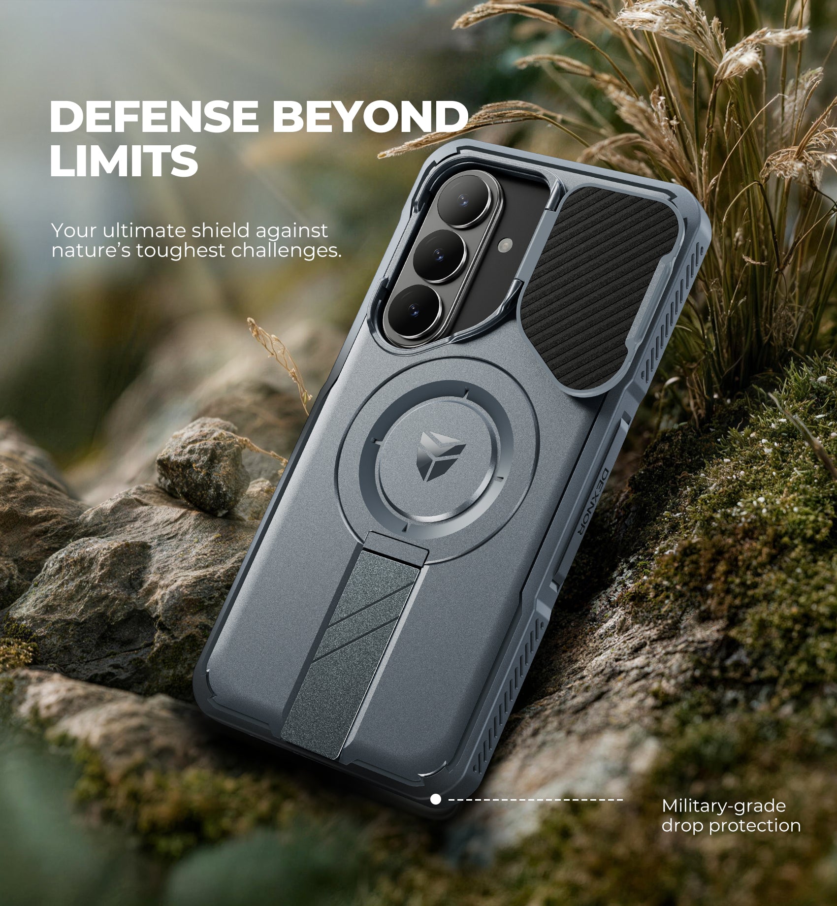 Dexnor Case for Samsung Galaxy S26 Plus with Camera Cover Adjustable Kickstand Screen Protector Compatible with MagSafe Rugged Shockproof Bumper Magnetic Protective Cover 2026