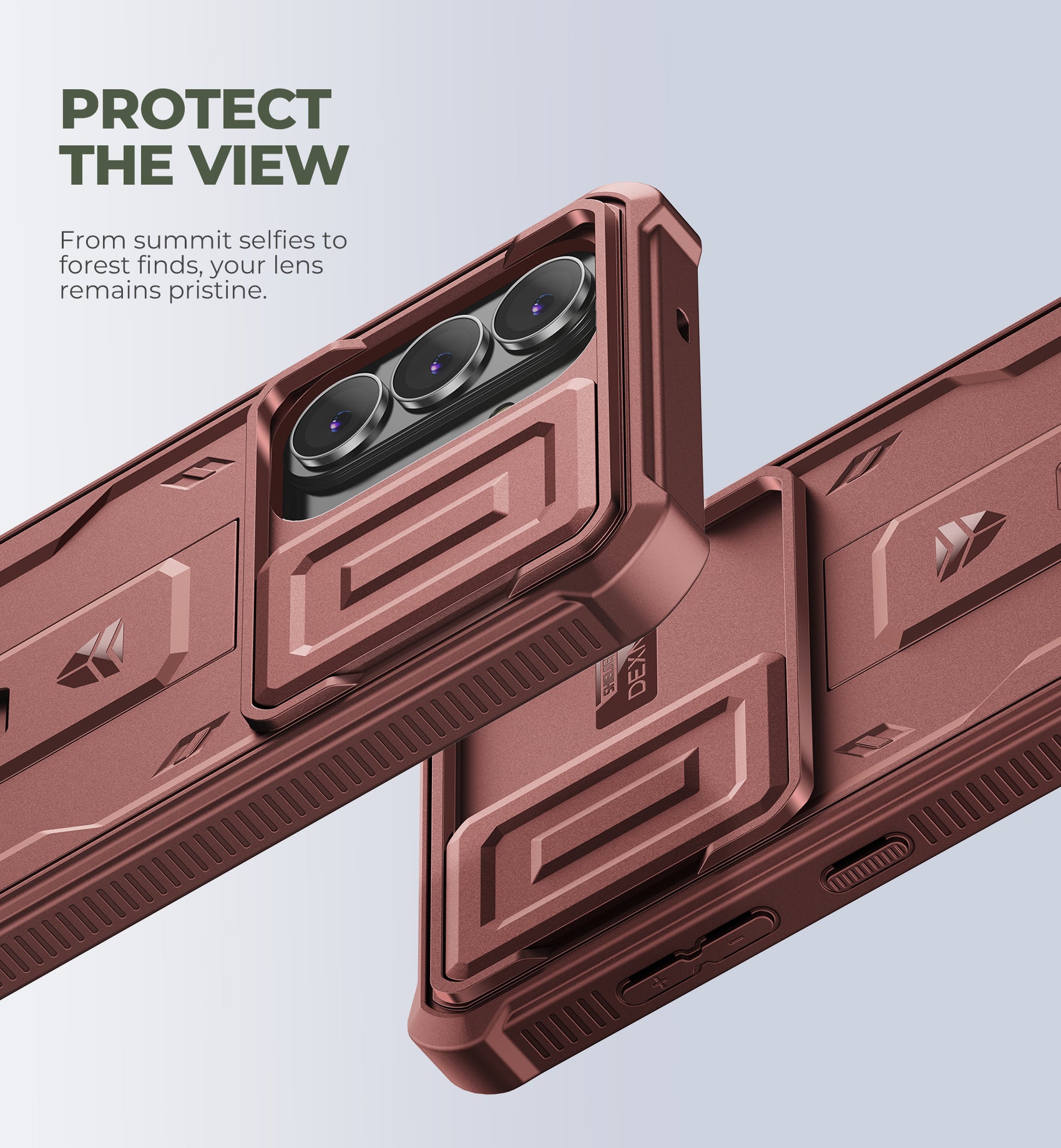 Dexnor Case for Samsung Galaxy S26 Plus with Upgraded Slide Camera Cover 2 Front Frames Built-in Screen Protector Kickstand 2026