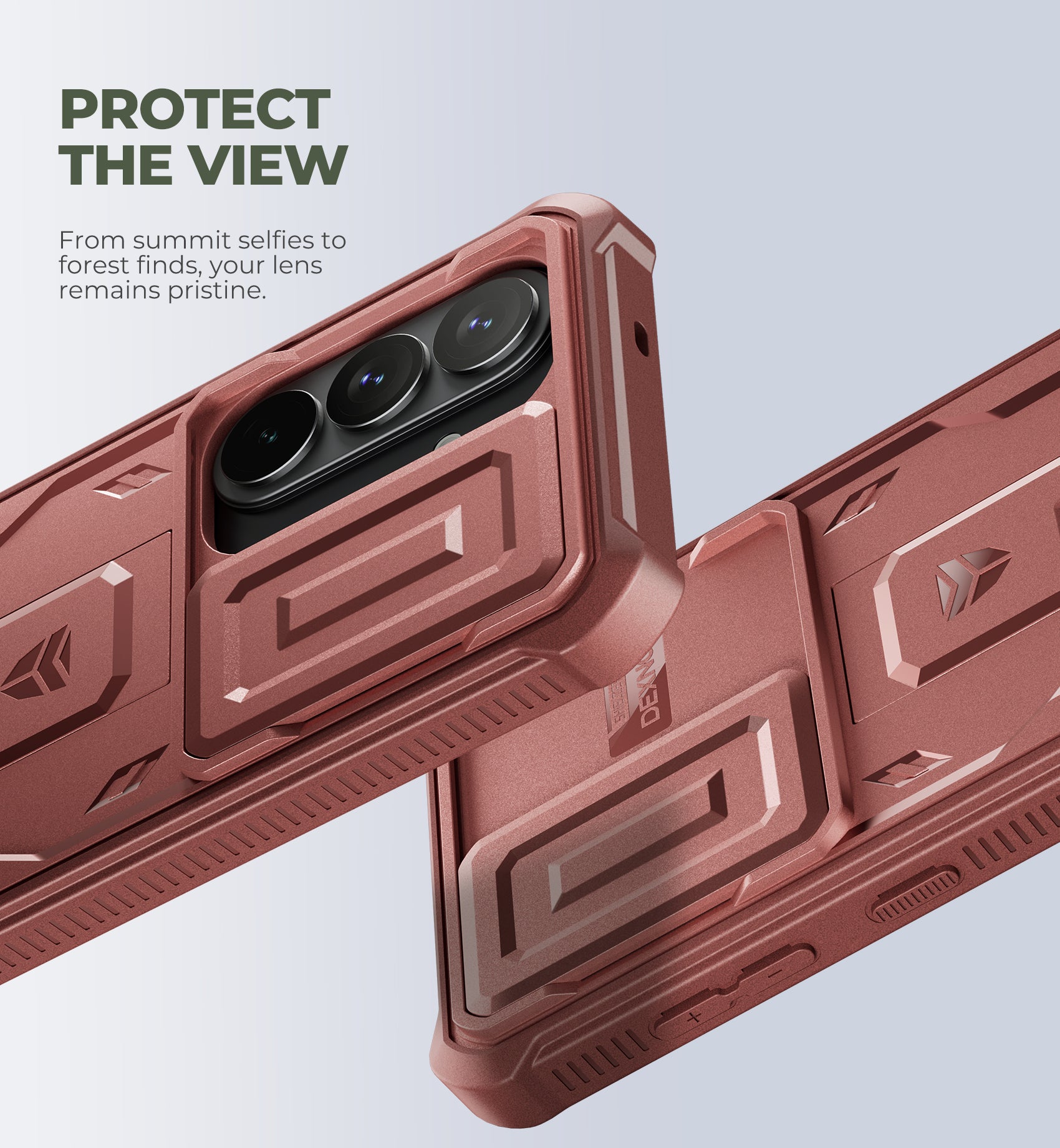 Dexnor Case for Samsung Galaxy S26 with Upgraded Slide Camera Cover 2 Front Frames Built-in Screen Protector Kickstand Heavy-Duty Rugged Case Full-Body Protective Cover 2026