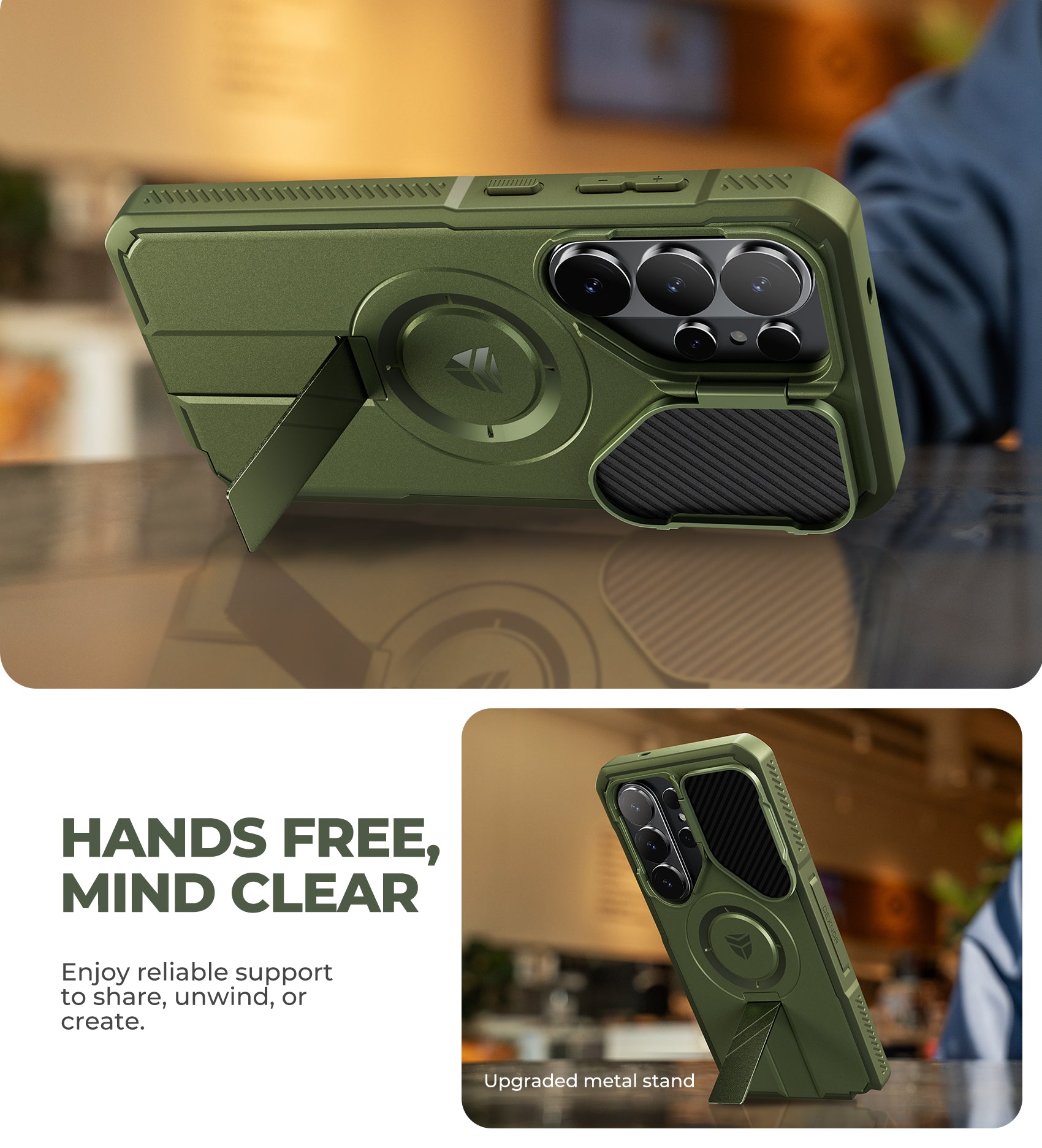 Dexnor Case for Samsung Galaxy S26 Ultra 2026 with Camera Cover Adjustable Kickstand Screen Protector Compatible with MagSafe