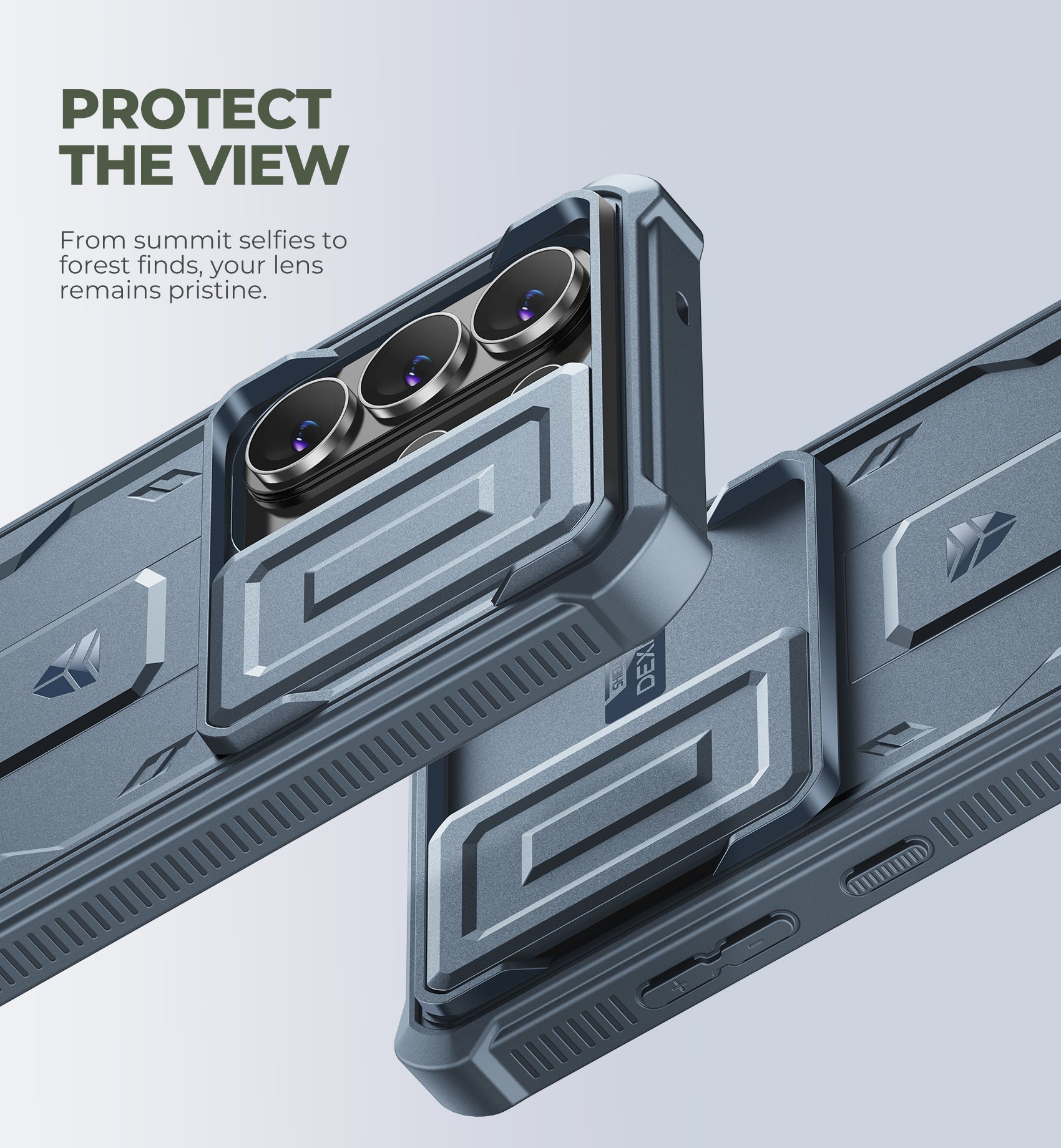 Dexnor Case for Samsung Galaxy S26 Ultra with Upgraded Slide Camera Cover 2 Front Frames Built-in Screen Protector Kickstand