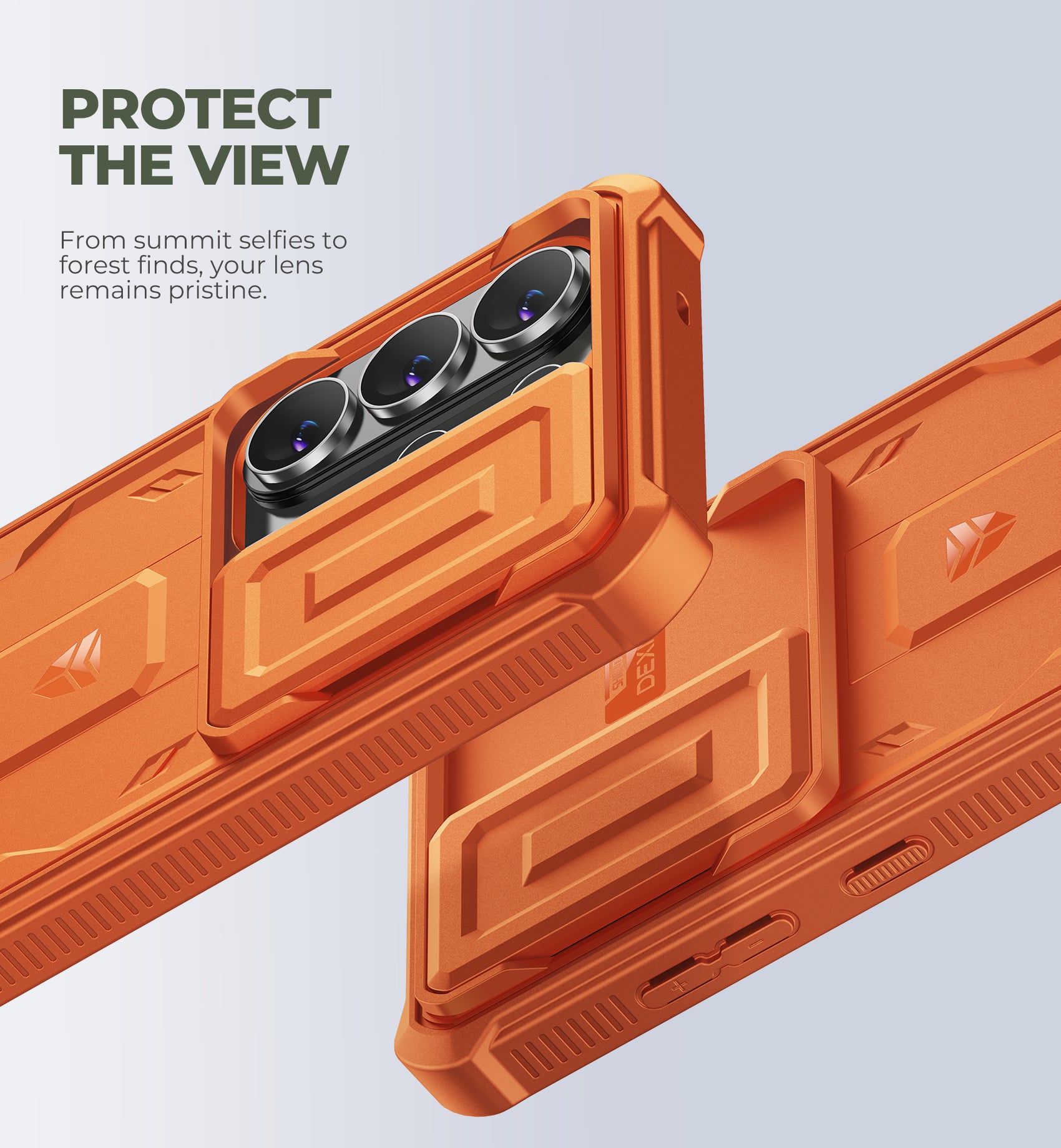 Dexnor Case for Samsung Galaxy S26 Ultra with Upgraded Slide Camera Cover 2 Front Frames Built-in Screen Protector Kickstand