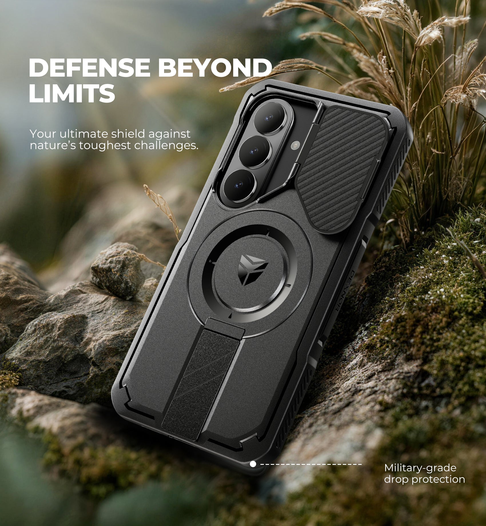 Dexnor Case for Samsung Galaxy S26 with Camera Cover Adjustable Kickstand Screen Protector Compatible with MagSafe Rugged Shockproof Magnetic Protective Cover 2026 6.3 Inch