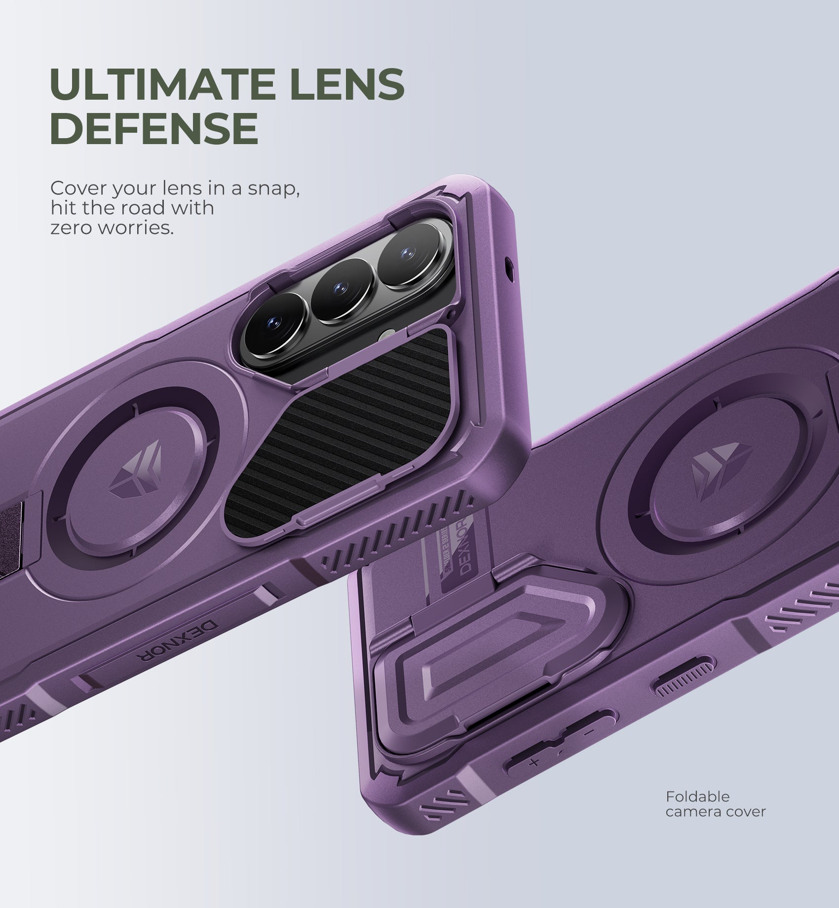 Dexnor Case for Samsung Galaxy S26 with Camera Cover Adjustable Kickstand Screen Protector Compatible with MagSafe Rugged Shockproof Magnetic Protective Cover 2026 6.3 Inch