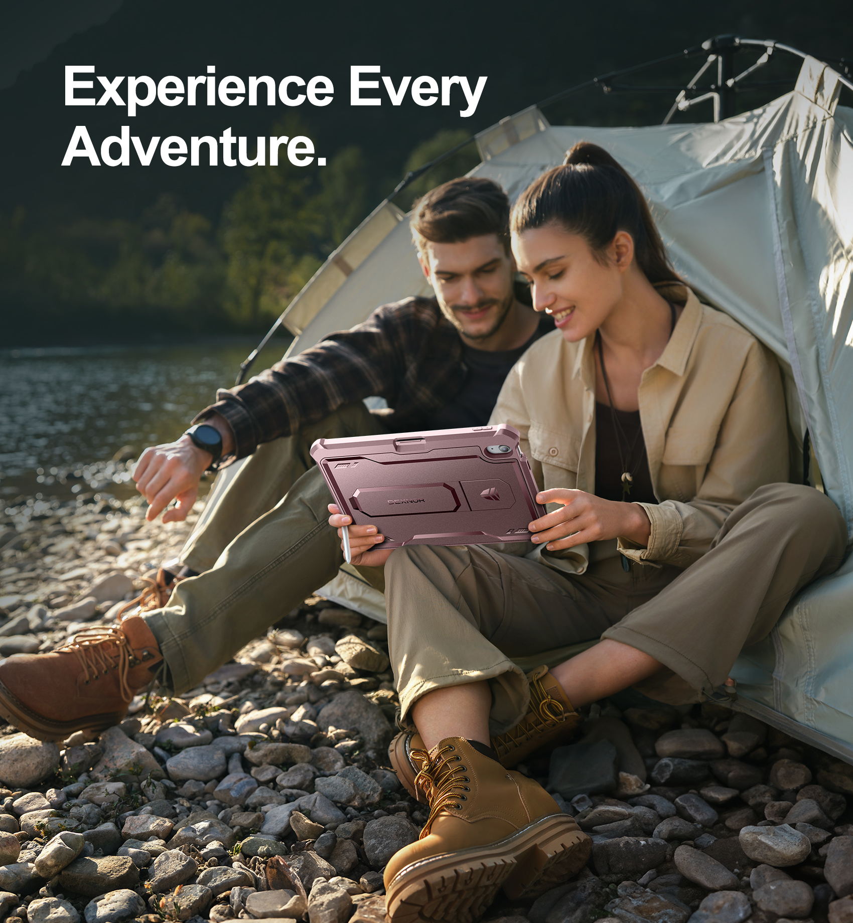 Dexnor Tablet Case for iPad 2022 With Screen Protector Full Body Bumper Kickstand Heavy-duty Shockproof Rugged Pen Holder Cover.