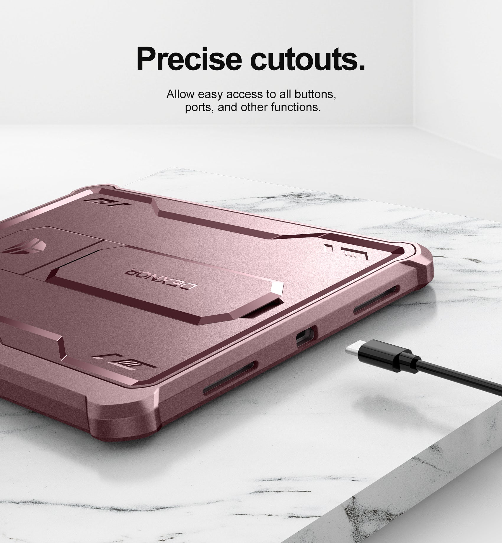 Dexnor Tablet Case for iPad 2022 With Screen Protector Full Body Bumper Kickstand Heavy-duty Shockproof Rugged Pen Holder Cover.