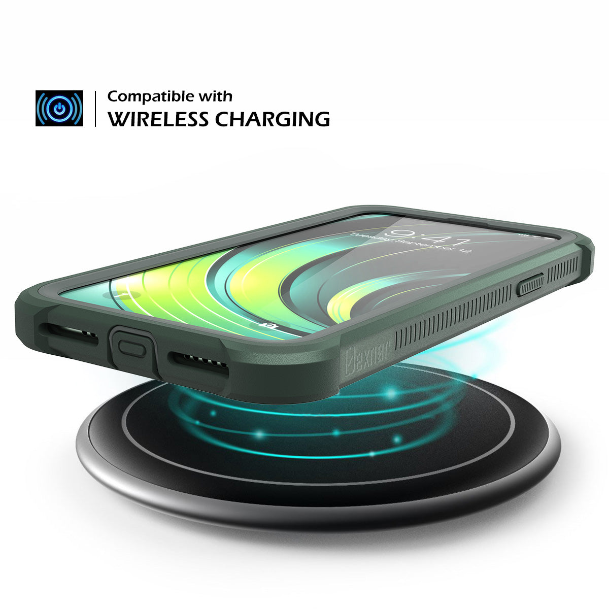 Dexnor for Case iPhone 11 Pro with Screen Protector Clear Rugged Full Body Protective Shockproof Hard Back Defender Dual Layer Heavy Duty Bumper Cover