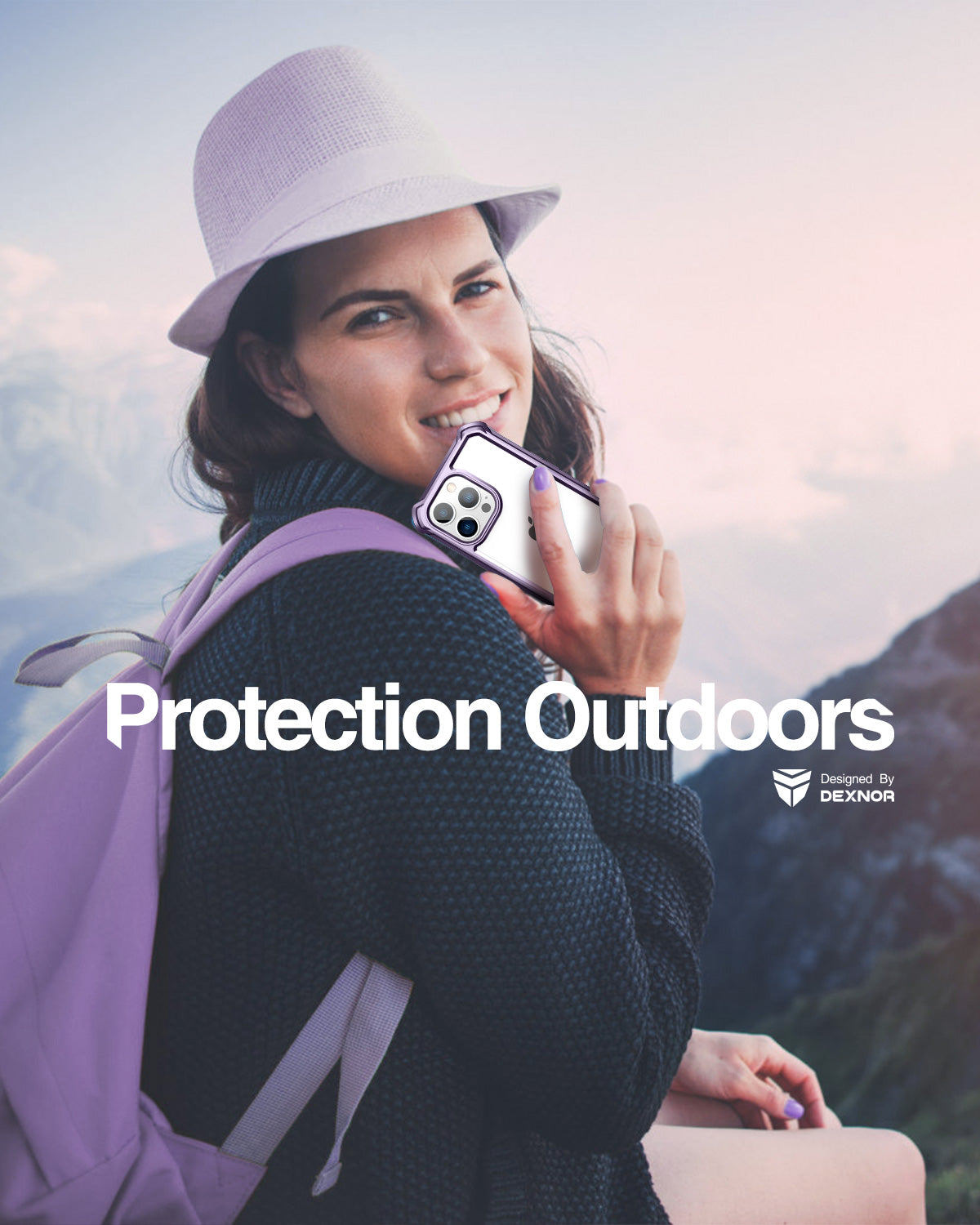 Dexnor Case for iPhone 13 Pro Max with Screen Protector Clear Rugged 360 Full Body Protective Shockproof Hard Back Defender Heavy Duty Cover Bumper