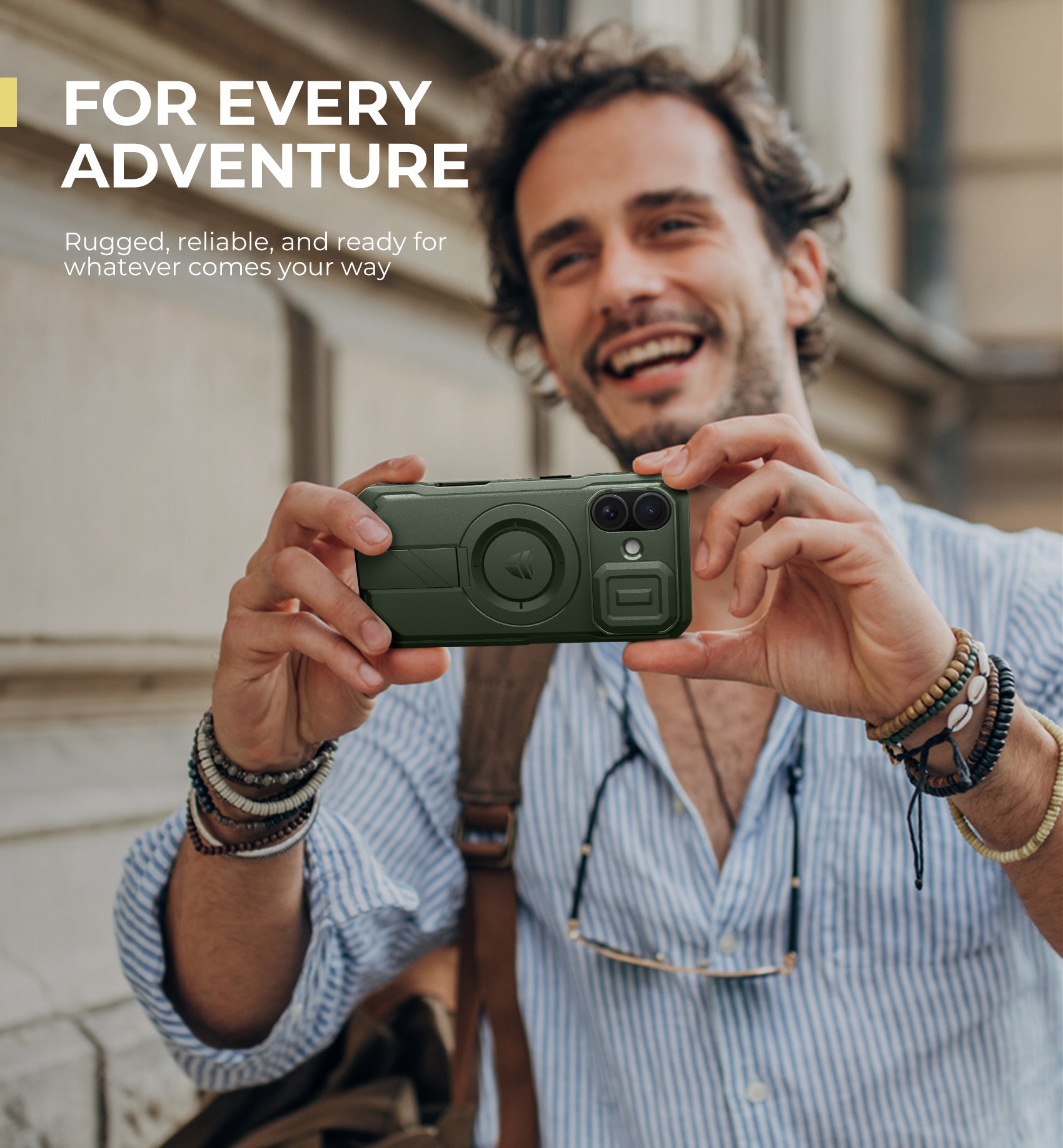 Dexnor Case for iPhone 16 with Slide Camera Cover Adjustable Kickstand Rugged Shockproof Bumper Heavy-Duty Magnetic Protective Cover