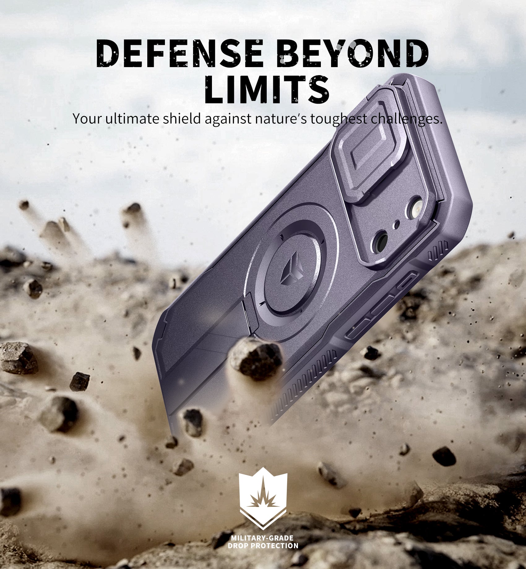 Dexnor Case for iPhone 17 Pro Max Built-in Flip Camera Cover Camera Control Cover Kickstand Compatible with MagSafe Heavy-Duty Rugged Shockproof Magnetic Phone Cover 6.9 inch