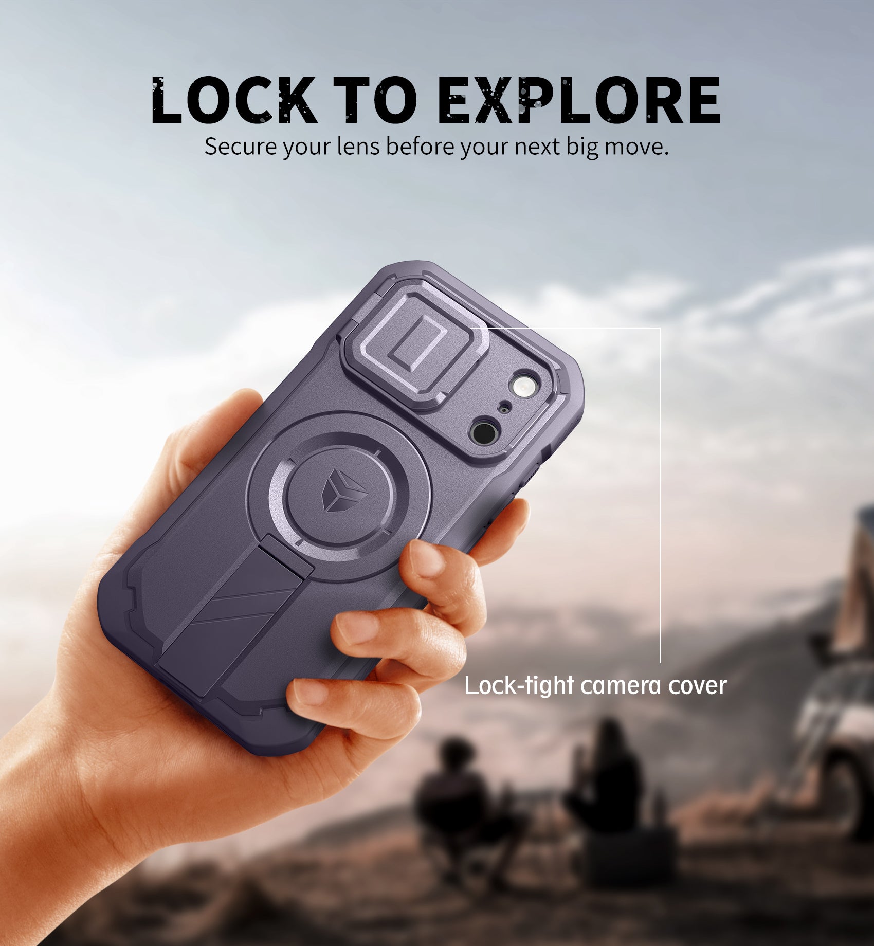 Dexnor Case for iPhone 17 Pro Built-in Flip Camera Cover Camera Control Cover Kickstand Compatible with MagSafe Heavy-Duty Rugged Shockproof Magnetic Phone Cover 6.3 inch