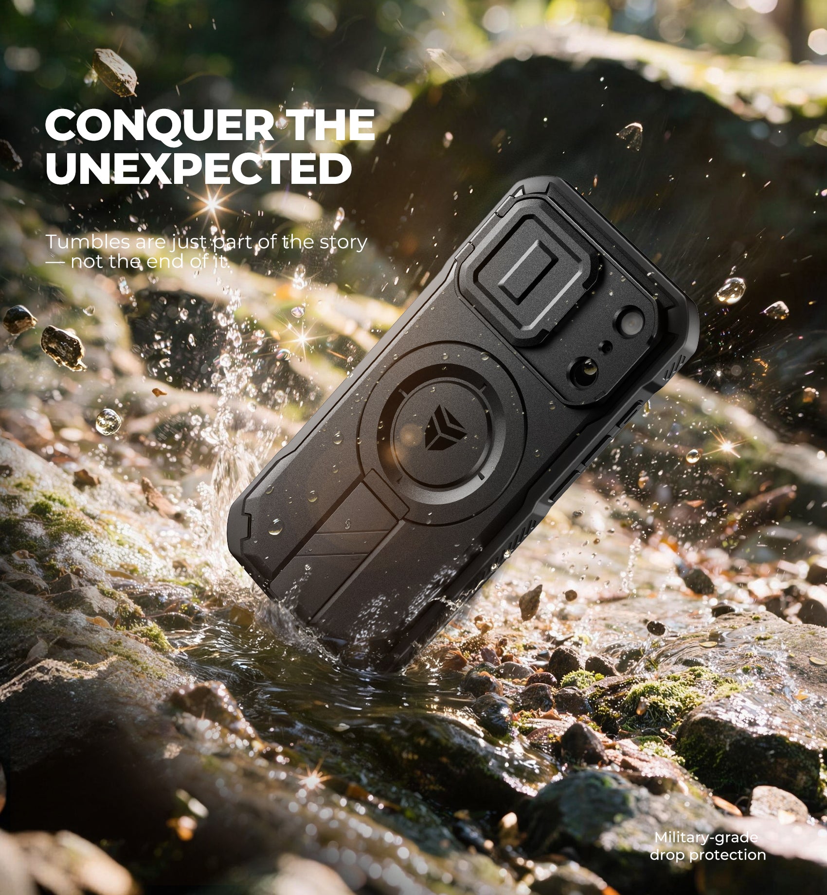 Dexnor Case for iPhone 18 Pro Flip Camera Cover Kickstand Camera Control Cover Compatible with MagSafe Heavy-Duty Rugged Shockproof Cover 6.3 inch