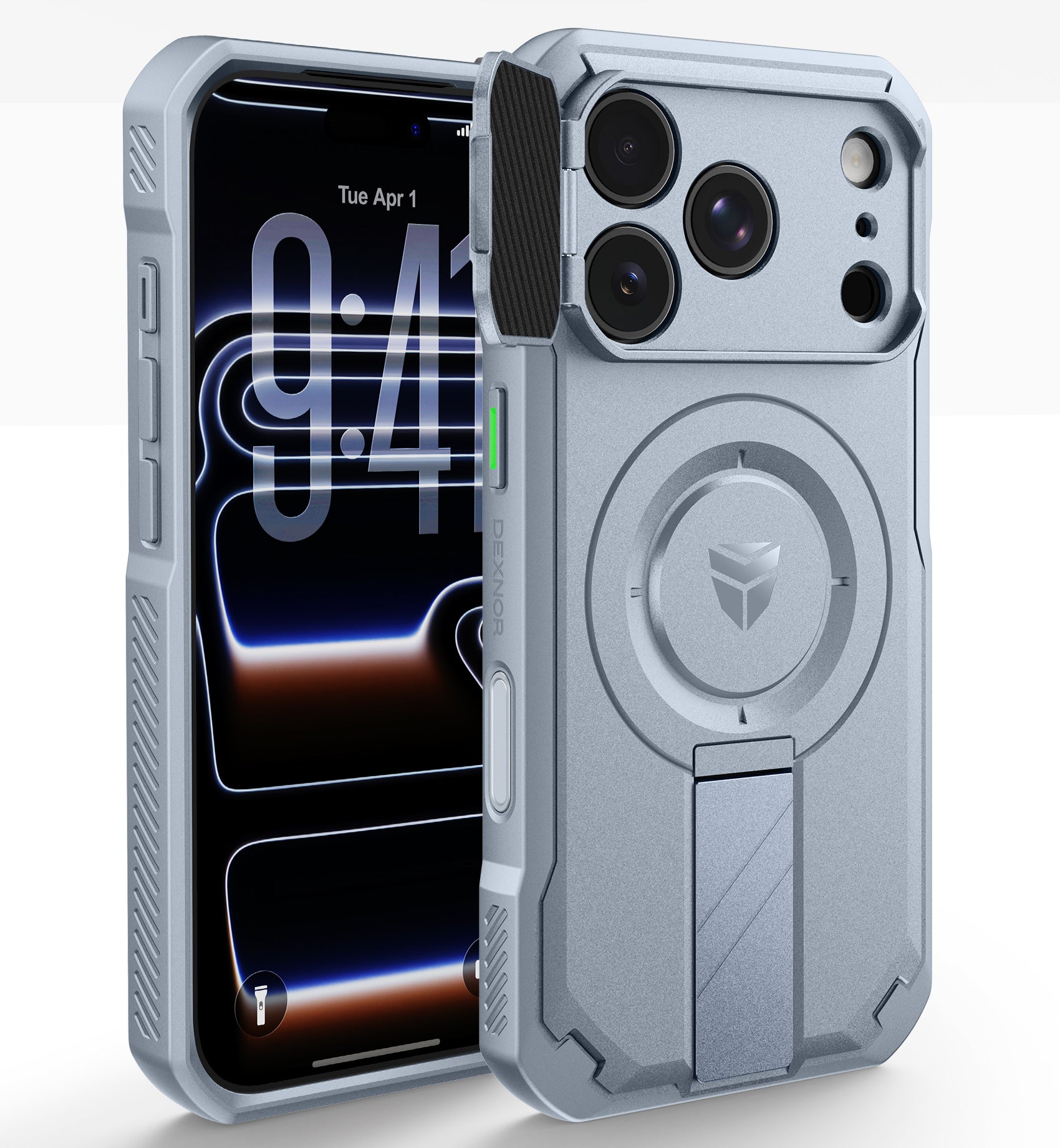 Dexnor Case for iPhone 18 Pro Flip Camera Cover Kickstand Camera Control Cover Compatible with MagSafe Heavy-Duty Rugged Shockproof Cover 6.3 inch