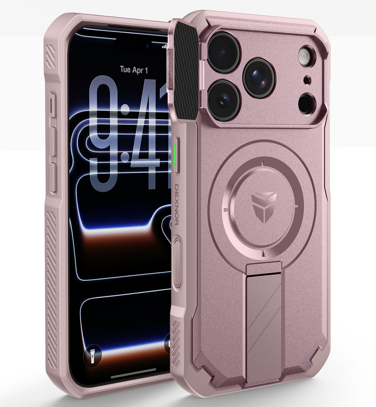 Dexnor Case for iPhone 18 Pro Flip Camera Cover Kickstand Camera Control Cover Compatible with MagSafe Heavy-Duty Rugged Shockproof Cover 6.3 inch