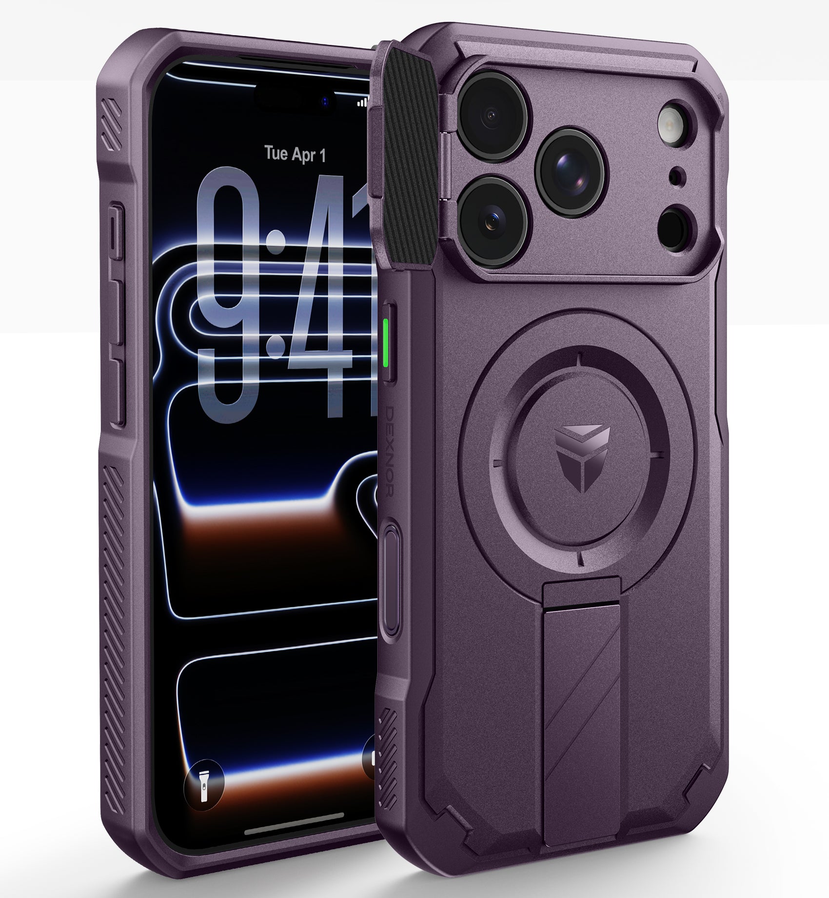 Dexnor Case for iPhone 18 Pro Flip Camera Cover Kickstand Camera Control Cover Compatible with MagSafe Heavy-Duty Rugged Shockproof Cover 6.3 inch