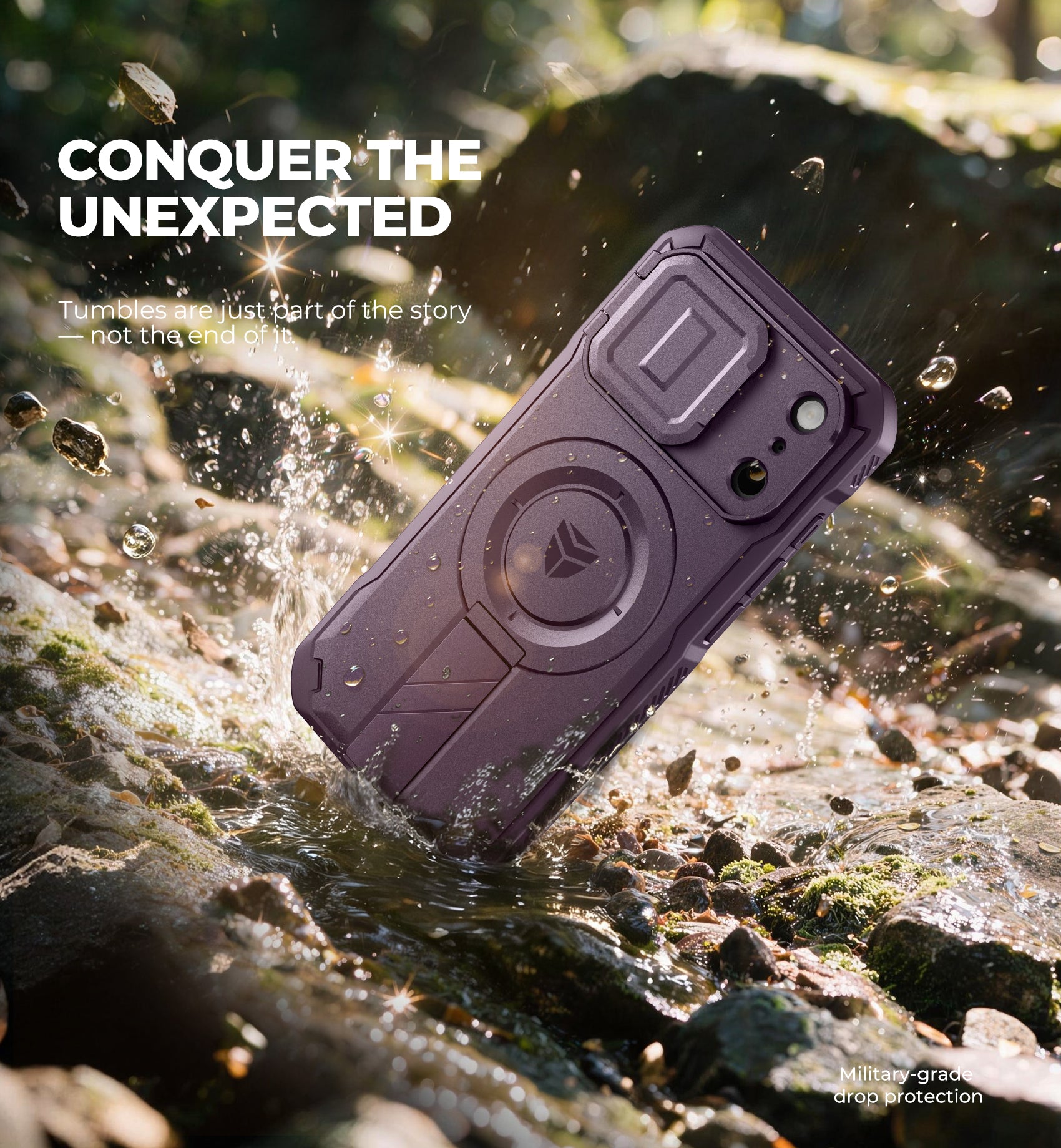 Dexnor Case for iPhone 18 Pro Flip Camera Cover Kickstand Camera Control Cover Compatible with MagSafe Heavy-Duty Rugged Shockproof Cover 6.3 inch