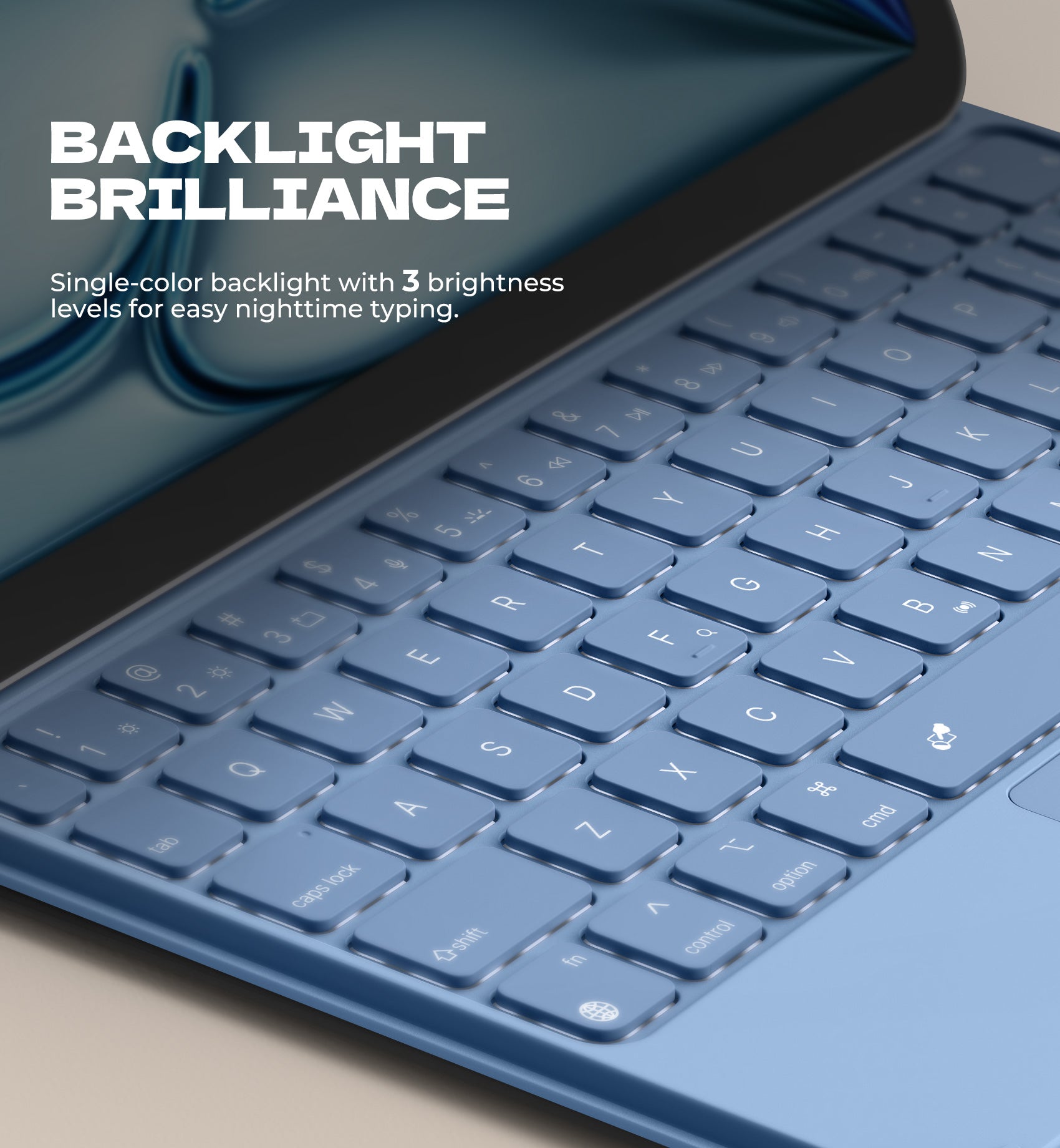 Dexnor Keyboard Case for iPad Air 11 inch M3 2025 with Keyboard Ultra-Thin Magnetic Detachable Trackpad Backlit