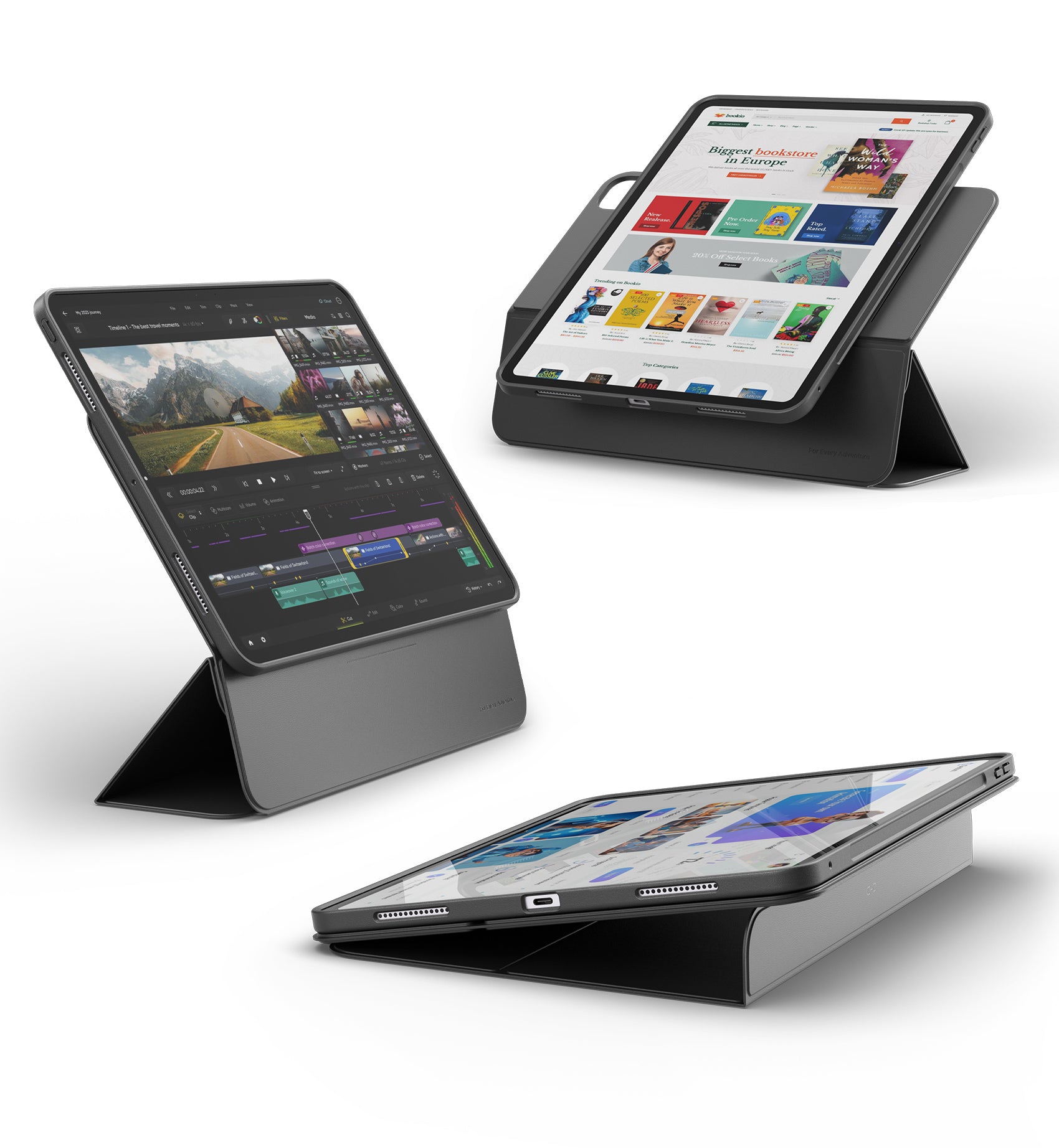 Dexnor Tablet Case for iPad Pro 13 Inch (M5/M4) 2025/2024 Magnetic Floating Removable Protective Cover Adjustable Portrait/Landscape Stand with Raised Screen View Multiple Angles