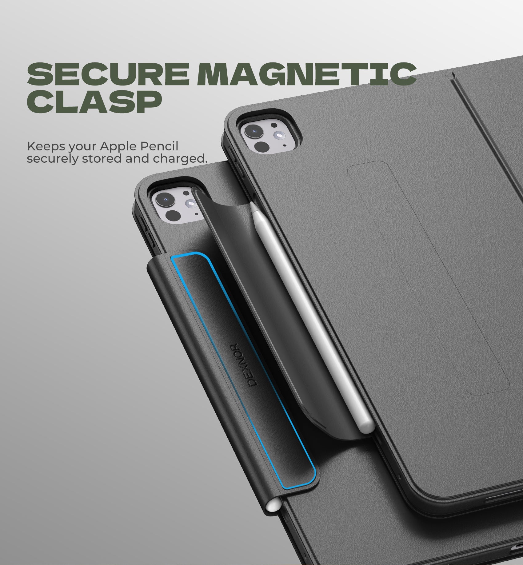 Dexnor Tablet Case for iPad Pro 13 Inch (M5/M4) 2025/2024 Magnetic Floating Removable Protective Cover Adjustable Portrait/Landscape Stand with Raised Screen View Multiple Angles