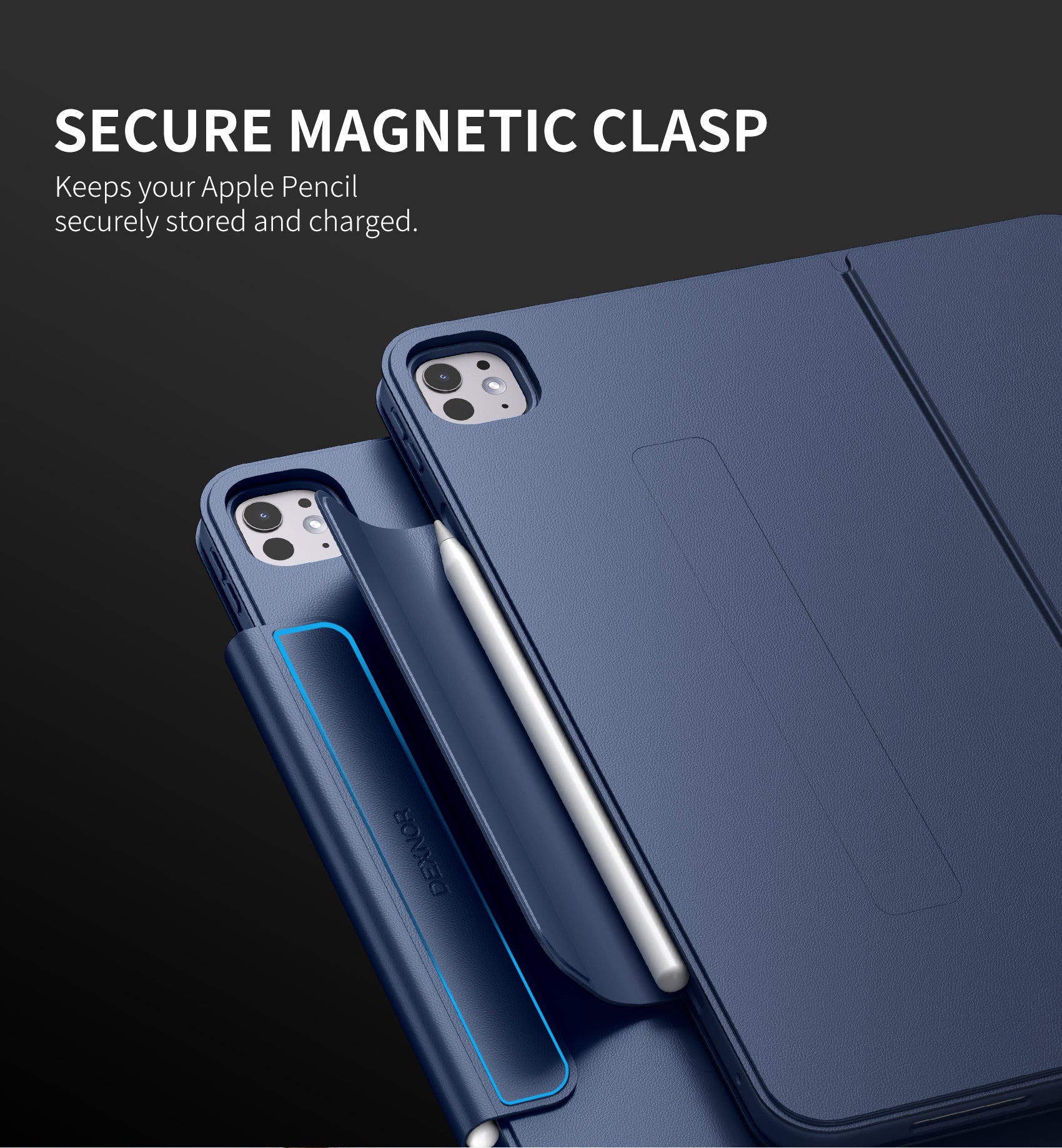 Dexnor Tablet Case for iPad Pro 13 Inch (M5/M4) 2025/2024 Magnetic Floating Removable Protective Cover Adjustable Portrait/Landscape Stand with Raised Screen View Multiple Angles