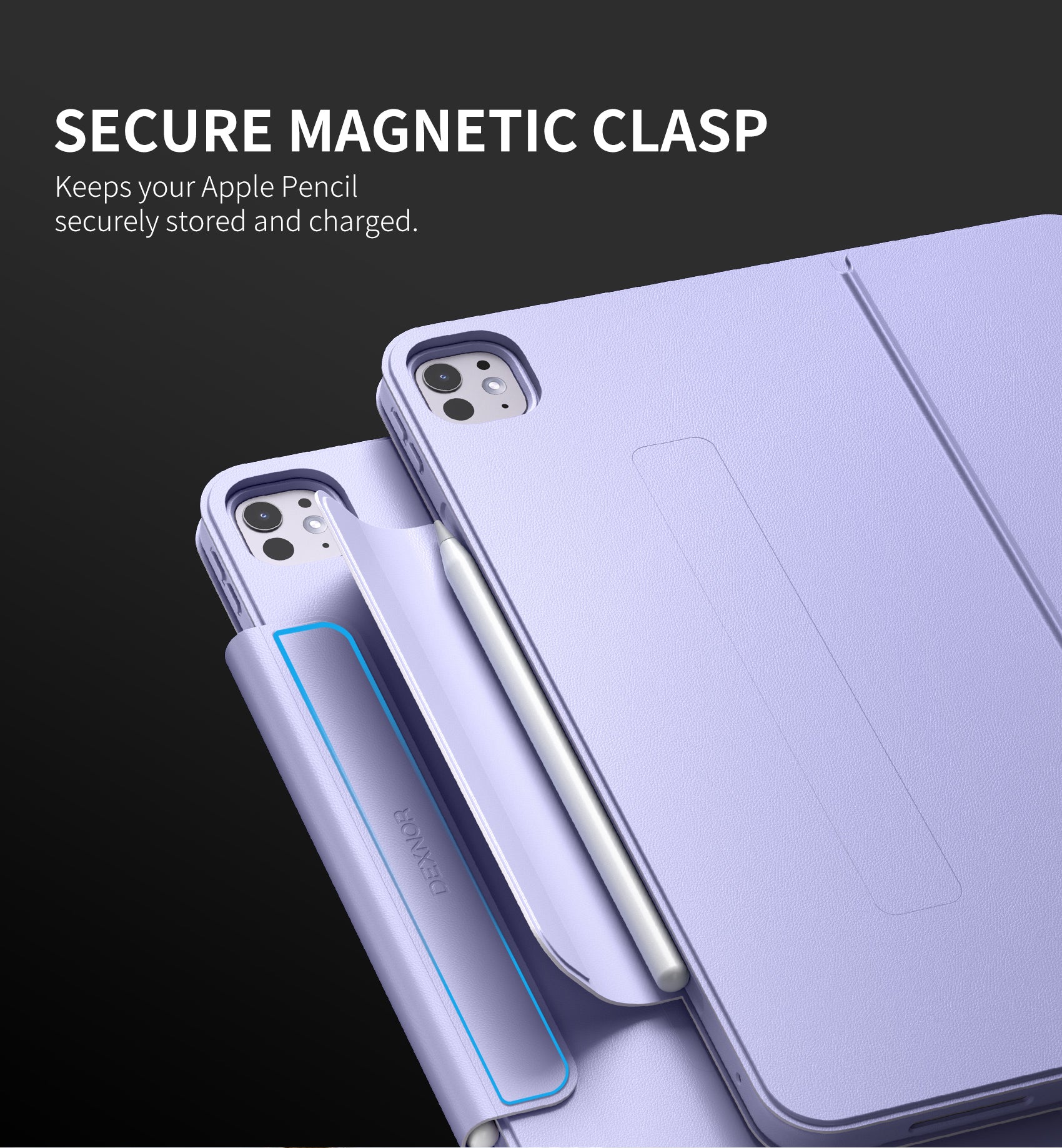 Dexnor Tablet Case for iPad Pro 13 Inch (M5/M4) 2025/2024 Magnetic Floating Removable Protective Cover Adjustable Portrait/Landscape Stand with Raised Screen View Multiple Angles