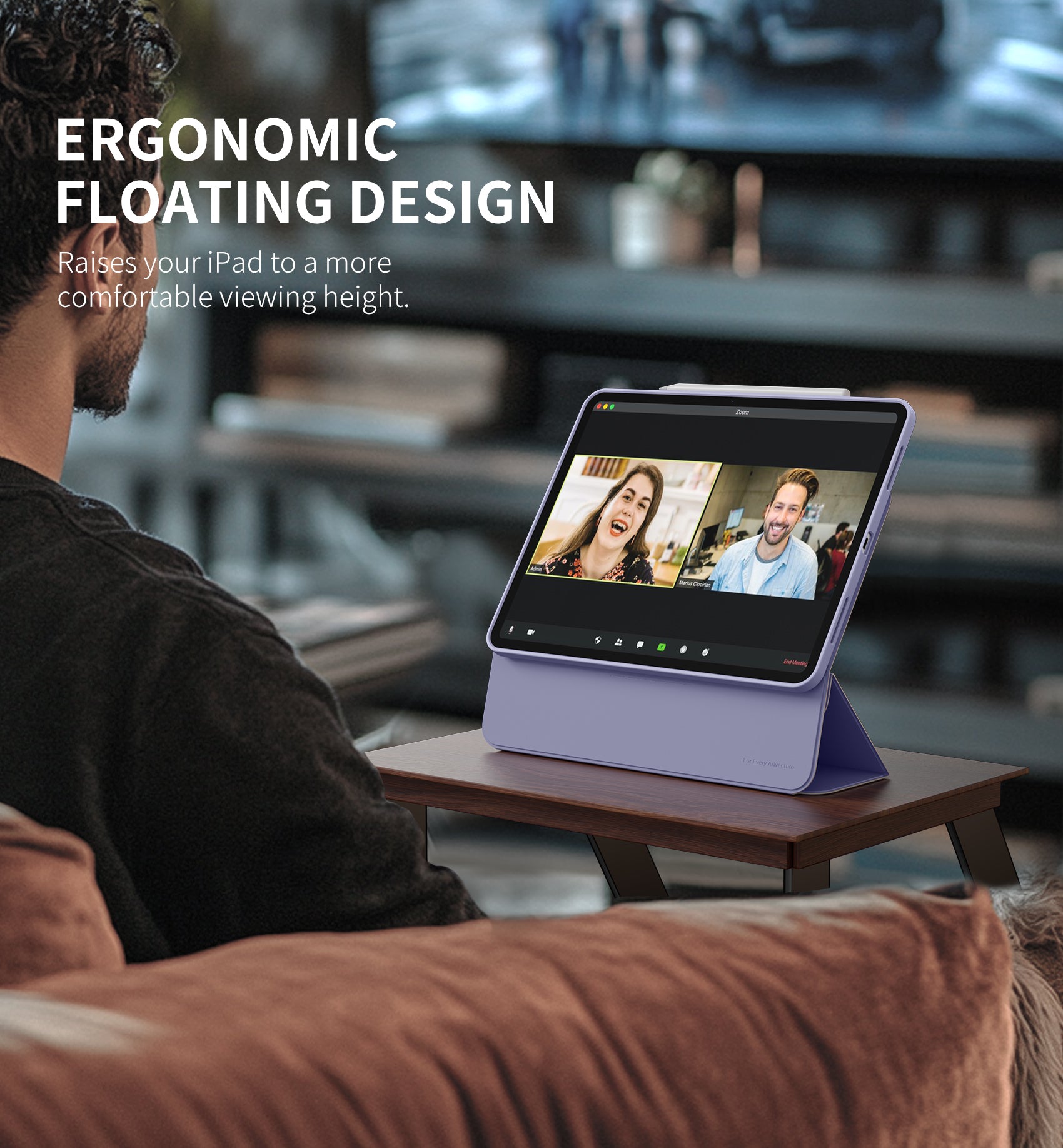 Dexnor Tablet Case for iPad Pro 13 Inch (M5/M4) 2025/2024 Magnetic Floating Removable Protective Cover Adjustable Portrait/Landscape Stand with Raised Screen View Multiple Angles