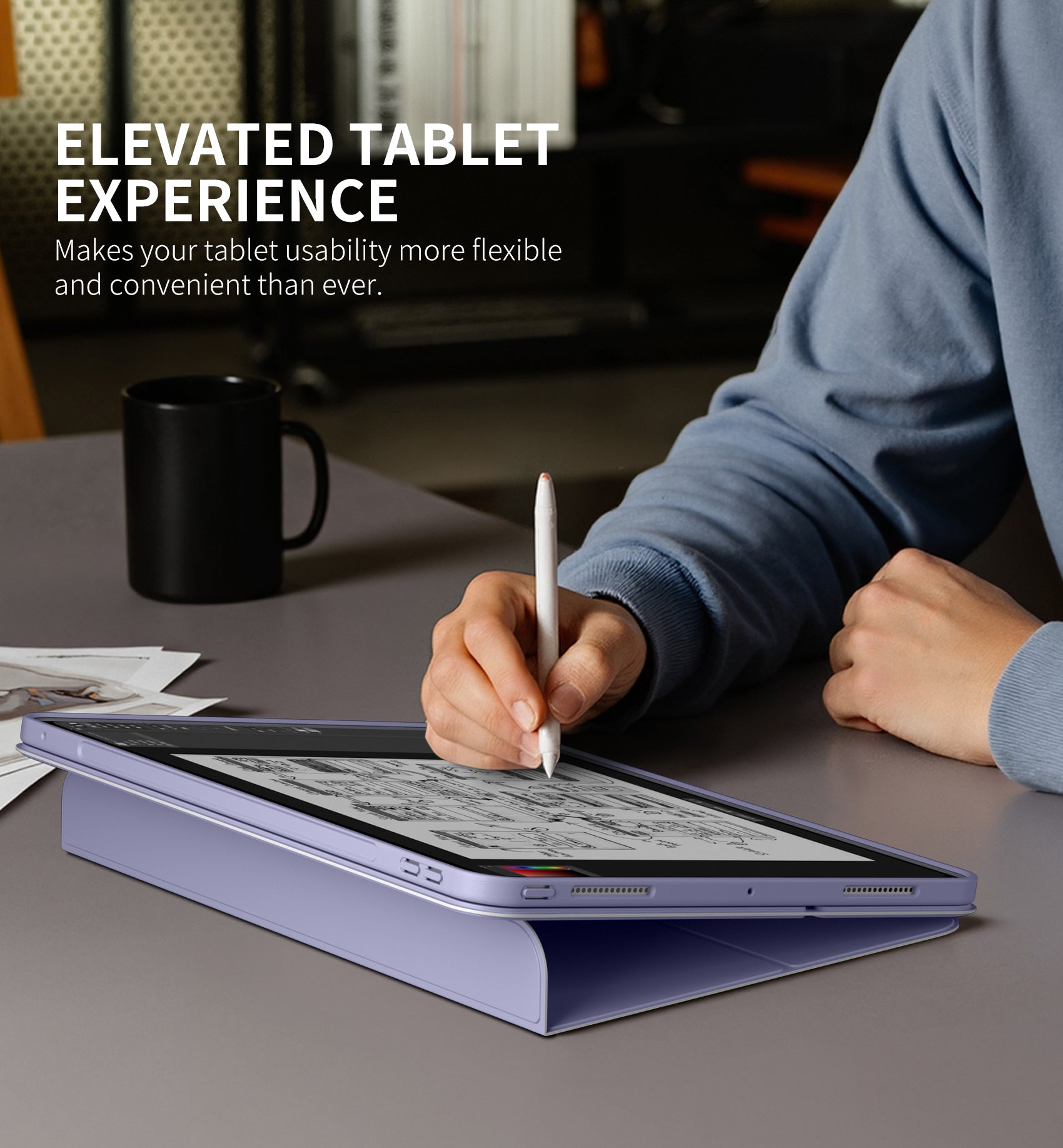 Dexnor Tablet Case for iPad Pro 13 Inch (M5/M4) 2025/2024 Magnetic Floating Removable Protective Cover Adjustable Portrait/Landscape Stand with Raised Screen View Multiple Angles