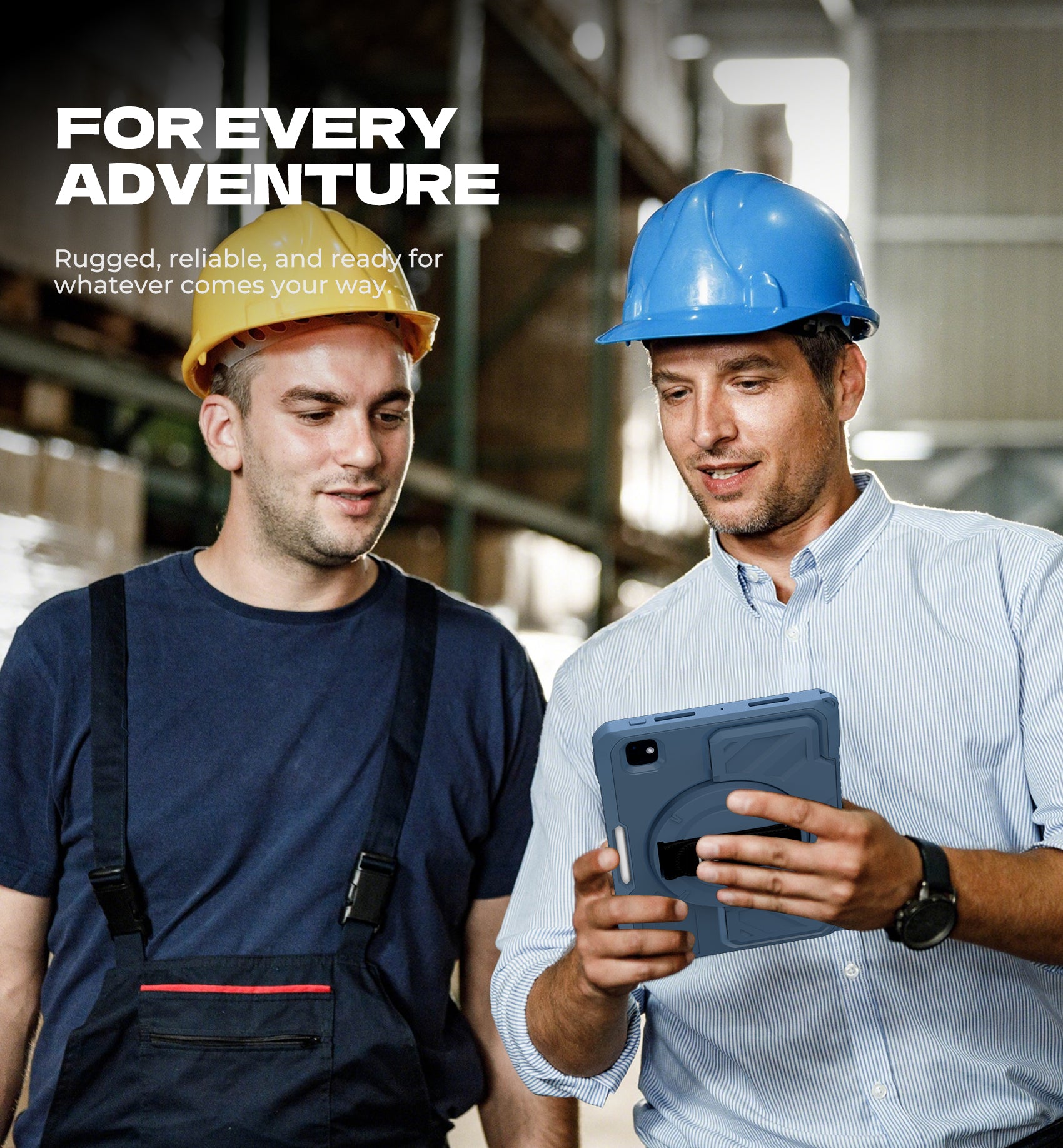 Dexnor Tablet Case for iPad Pro 11 inch M5 2025/M4 2024, Rugged with 360° Rotating Hand Strap Screen Protector Pencil Holder Shockproof Full-Body Cover