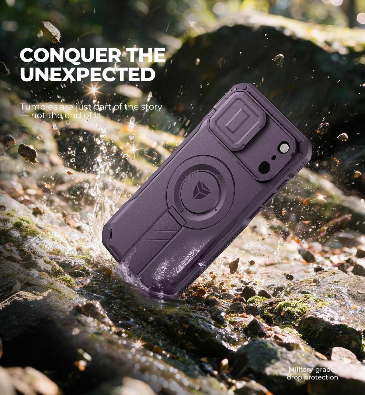 Dexnor Case for iPhone 17 Pro Max Flip Camera Cover Kickstand Camera Control Cover Compatible with MagSafe Heavy-Duty Rugged Shockproof Cover 6.9 inch