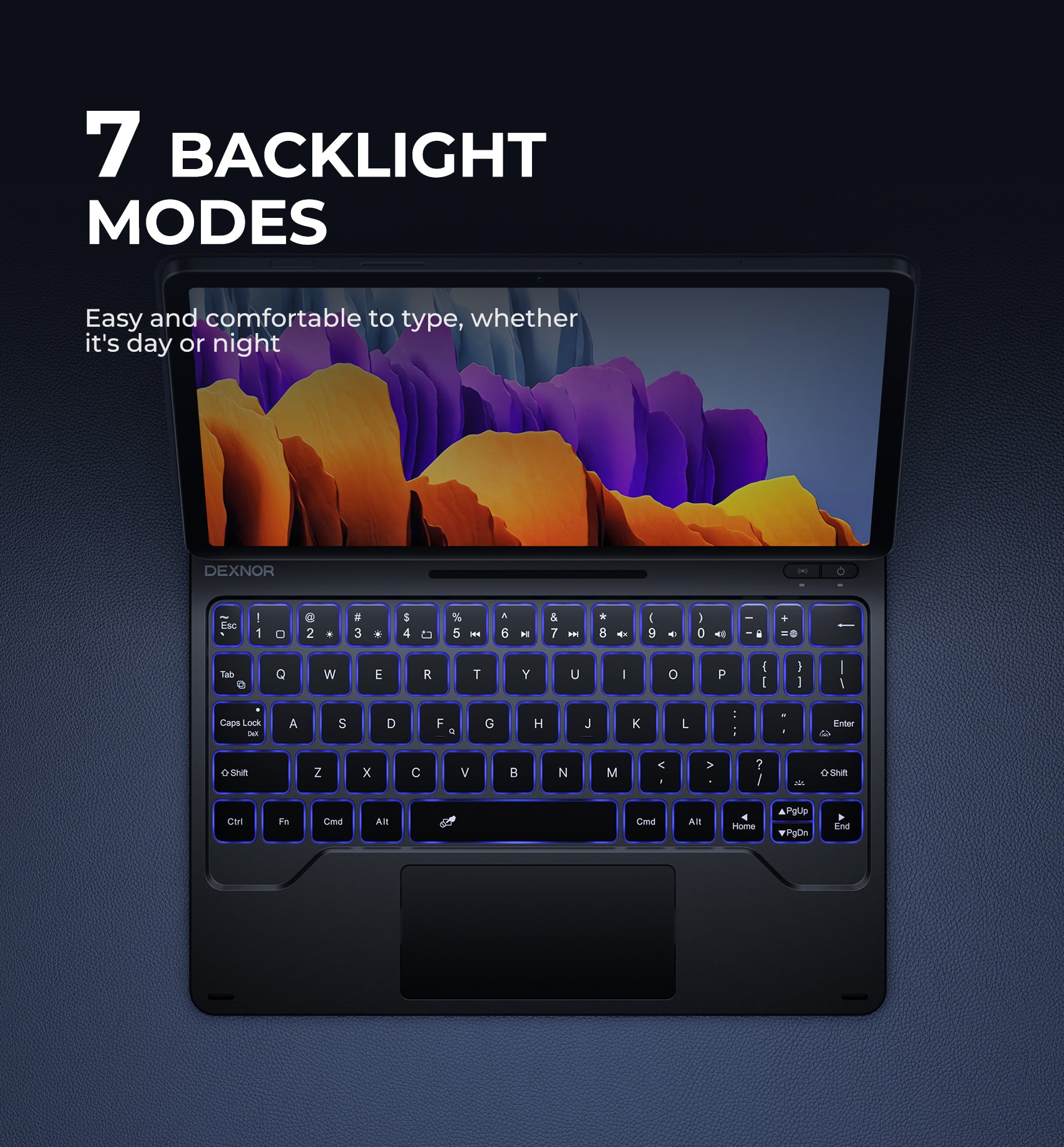 For Samsung Galaxy Tab S9 11"/ S9 FE 5G 10.9" Case with Keyboard Magnetic Floating Cantilever Stand