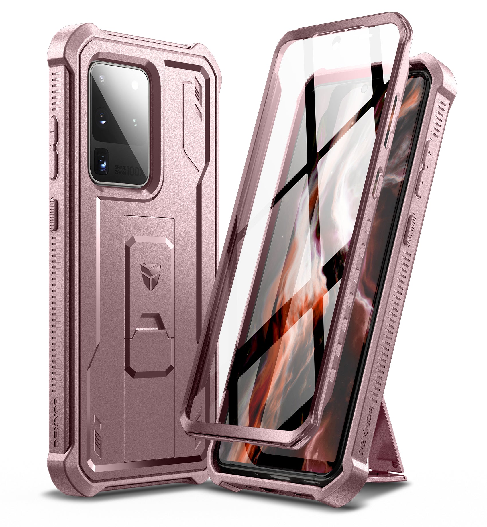 Dexnor Case for Samsung Galaxy S20 Ultra With Single Screen Protector Full Body Bumper Kickstand Heavy-duty Shockproof Rugged Cover.
