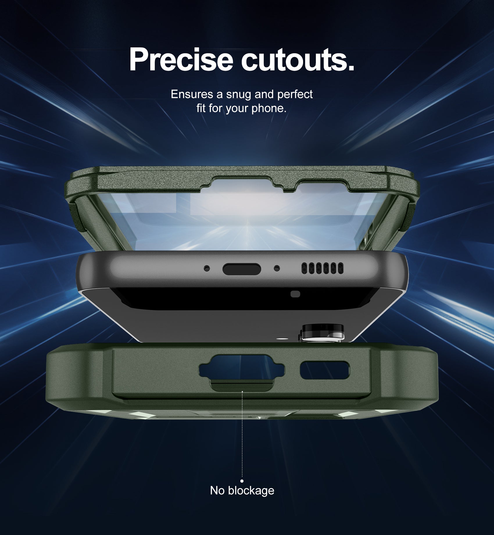 Dexnor Case for Samsung Galaxy S23 FE With Screen Protector Full Body Bumper Kickstand Heavy-duty Shockproof Rugged Cover.