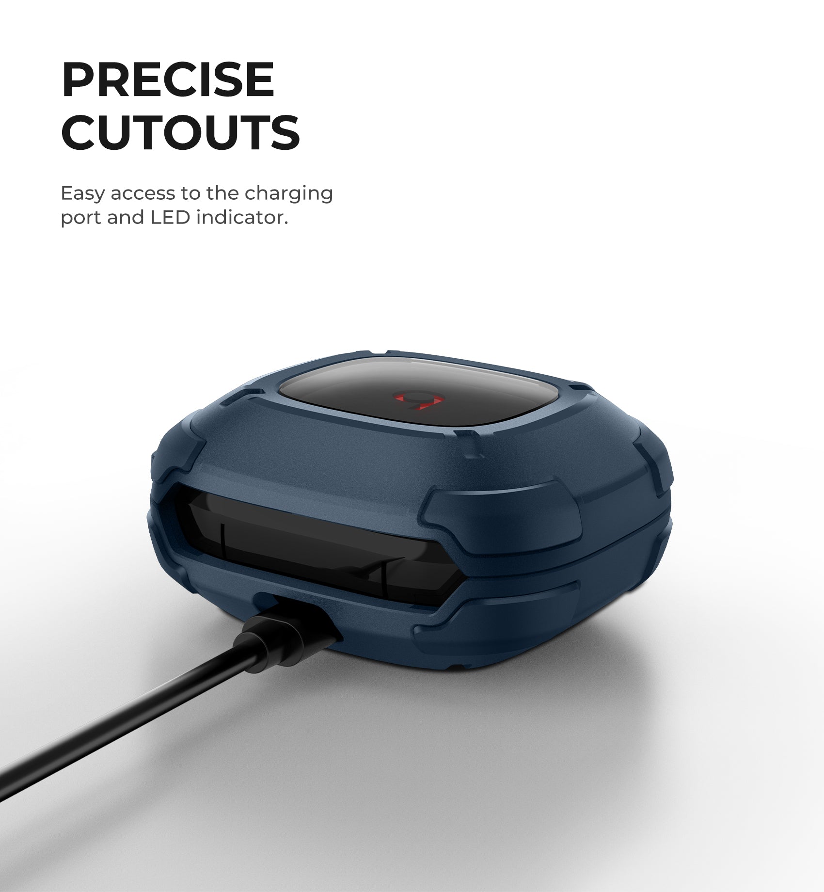 Dexnor Earphone Case for Beats Fit Pro 2021 with Secure Lock and Carabiner Full Body Bumper Shockproof Rugged Cover