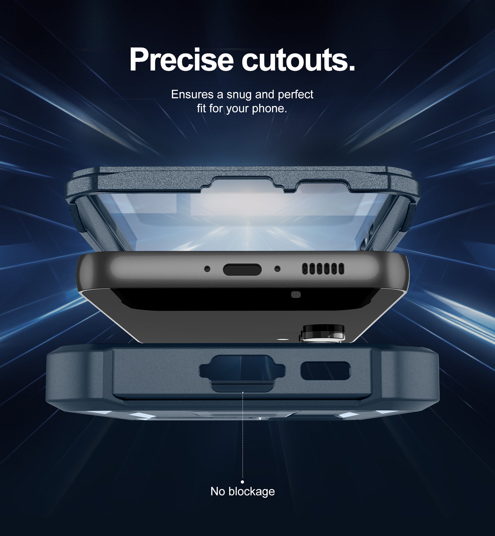 Dexnor Case for Samsung Galaxy S23 FE With Screen Protector Full Body Bumper Kickstand Heavy-duty Shockproof Rugged Cover.