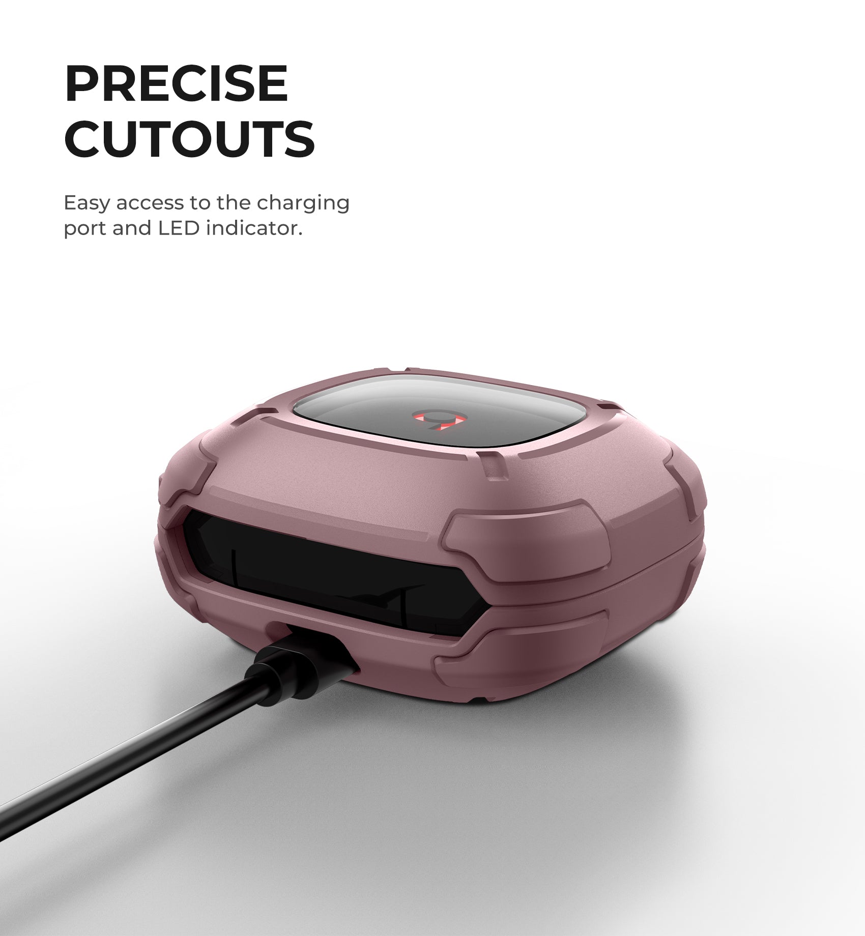 Dexnor Earphone Case for Beats Fit Pro 2021 with Secure Lock and Carabiner Full Body Bumper Shockproof Rugged Cover