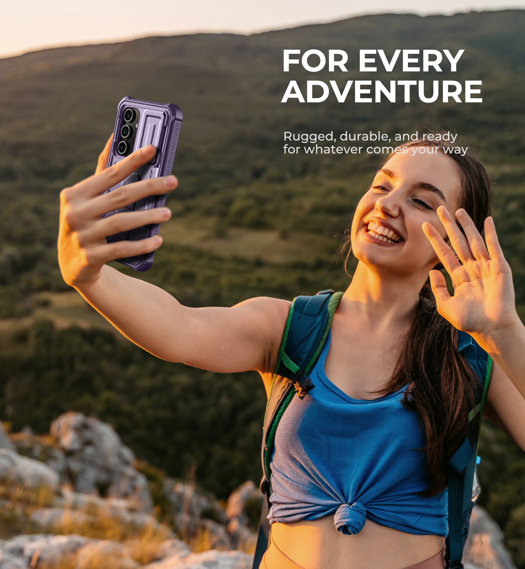 Dexnor Case for Samsung Galaxy S24 FE Full Body With Screen Protector Slide Camera Bumper Kickstand Heavy-duty Shockproof Rugged Cover.