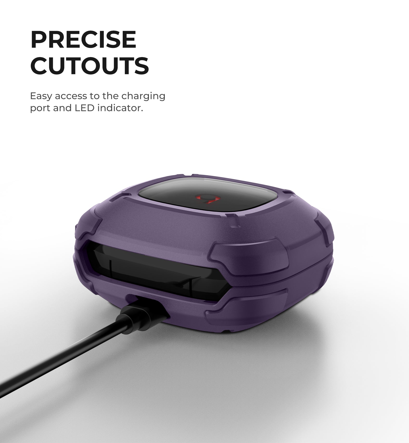 Dexnor Earphone Case for Beats Fit Pro 2021 with Secure Lock and Carabiner Full Body Bumper Shockproof Rugged Cover